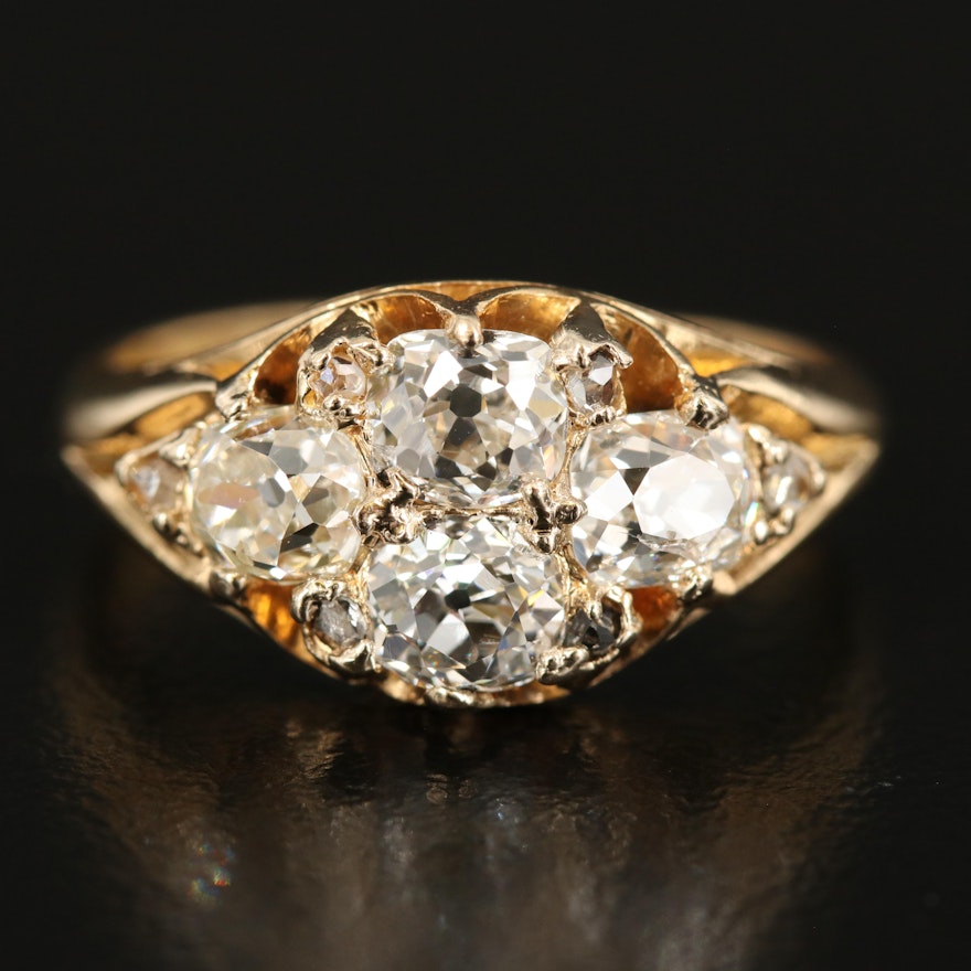 Victorian 18K Diamond Ring
