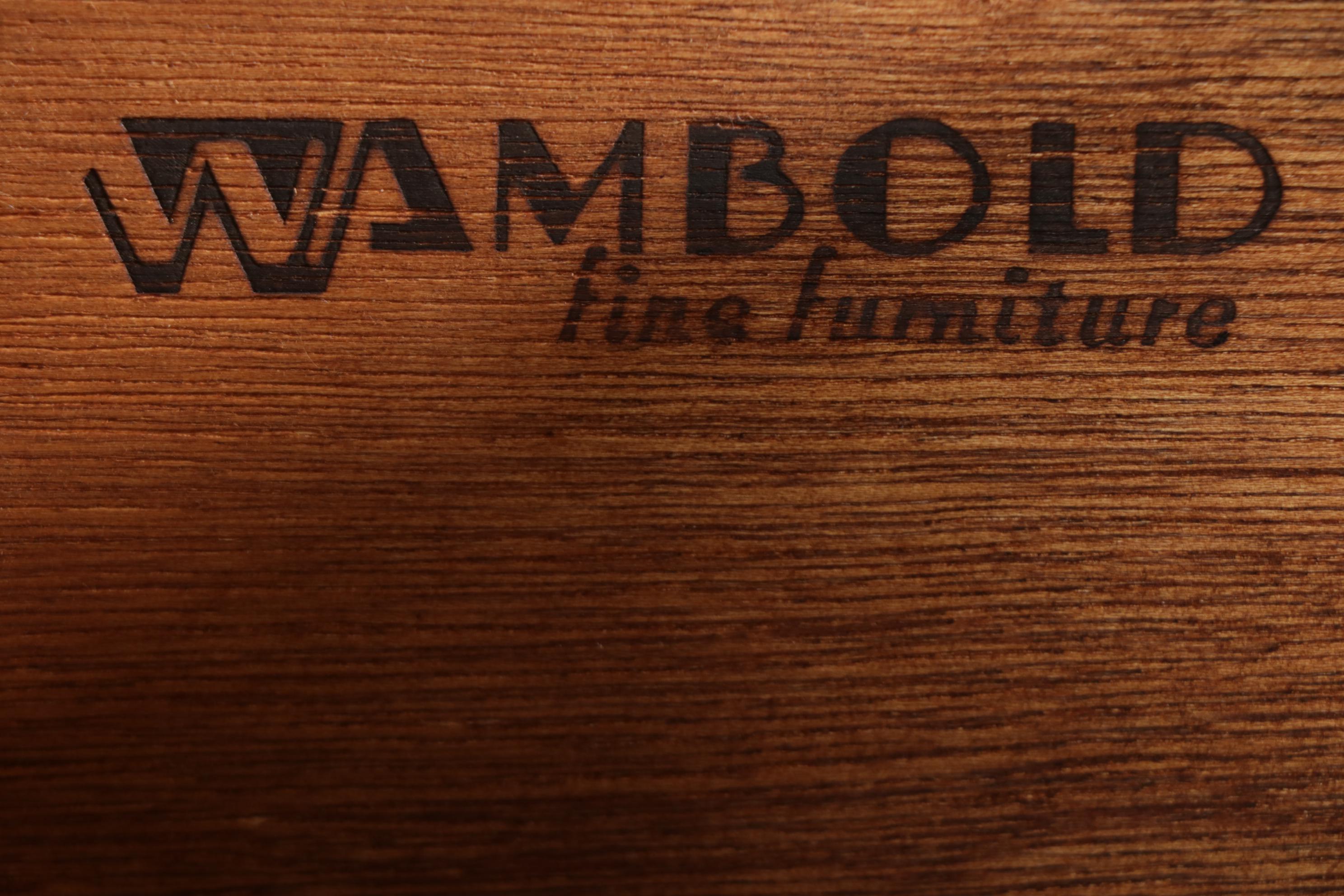 Pair of Wambold Oak Entertainment Center Cabinets, Late 20th Century