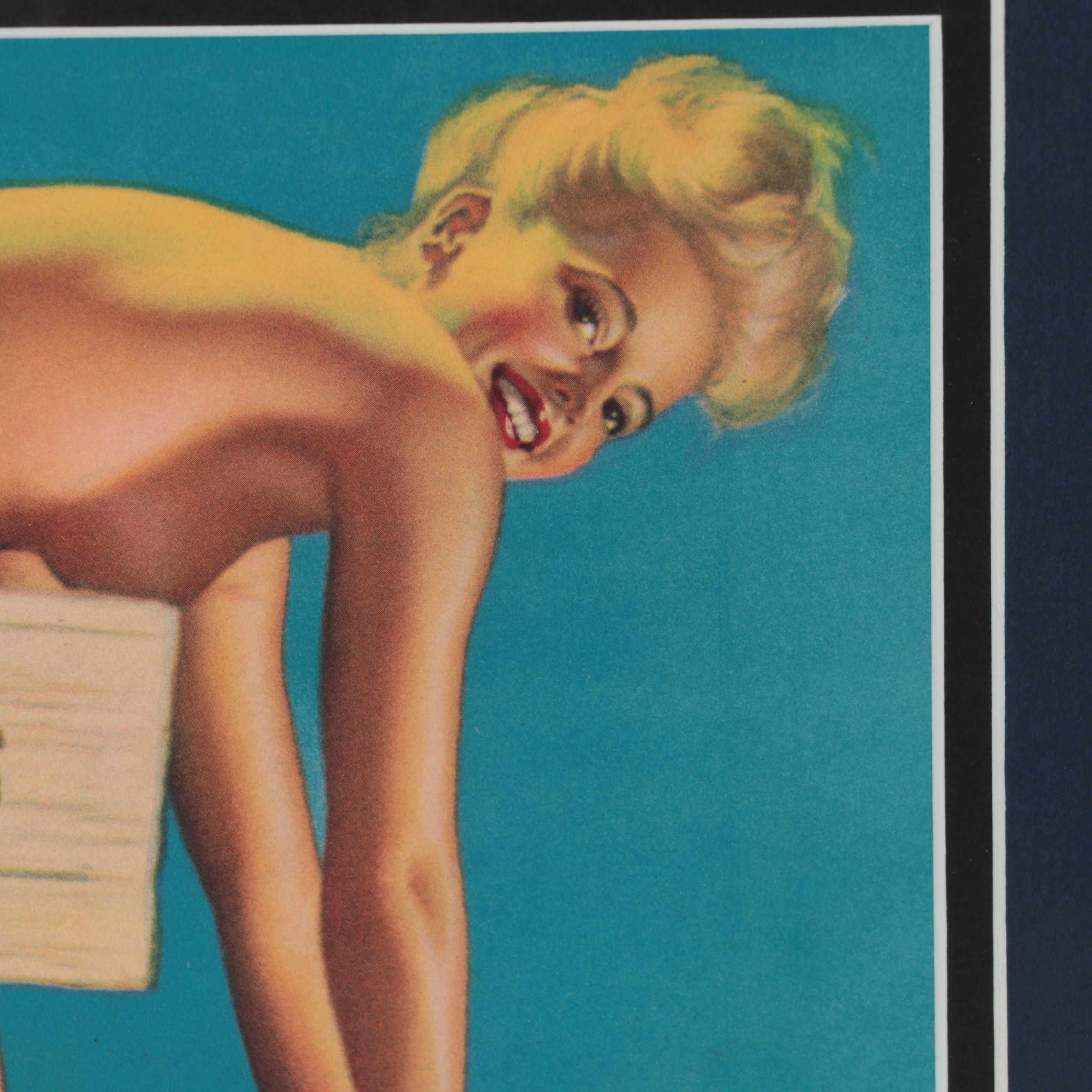 Offset Lithograph After Earl Moran of a Pin-Up Girl