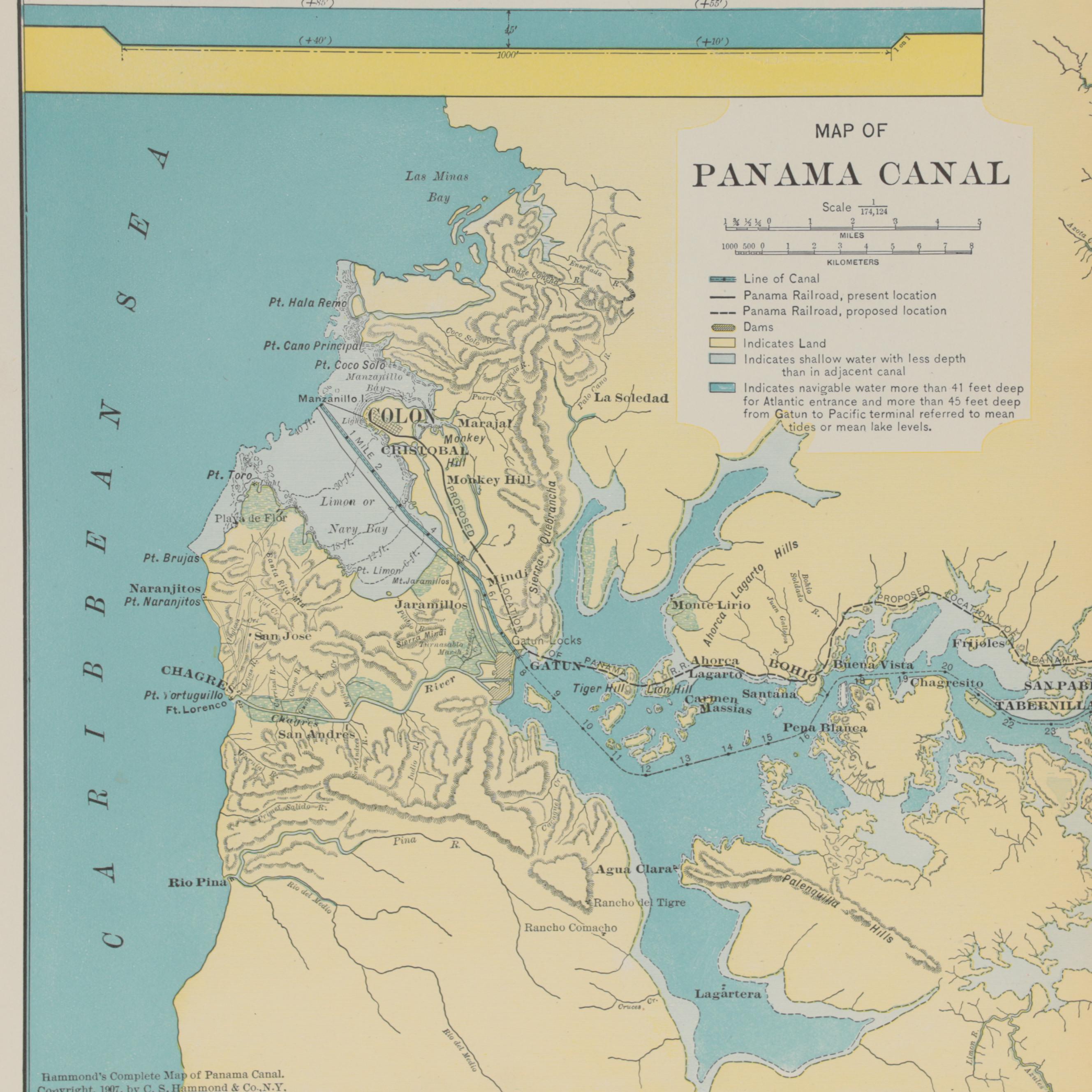 Engraved "Rammond's Complete Map of Panama Canal," Early 20th Century