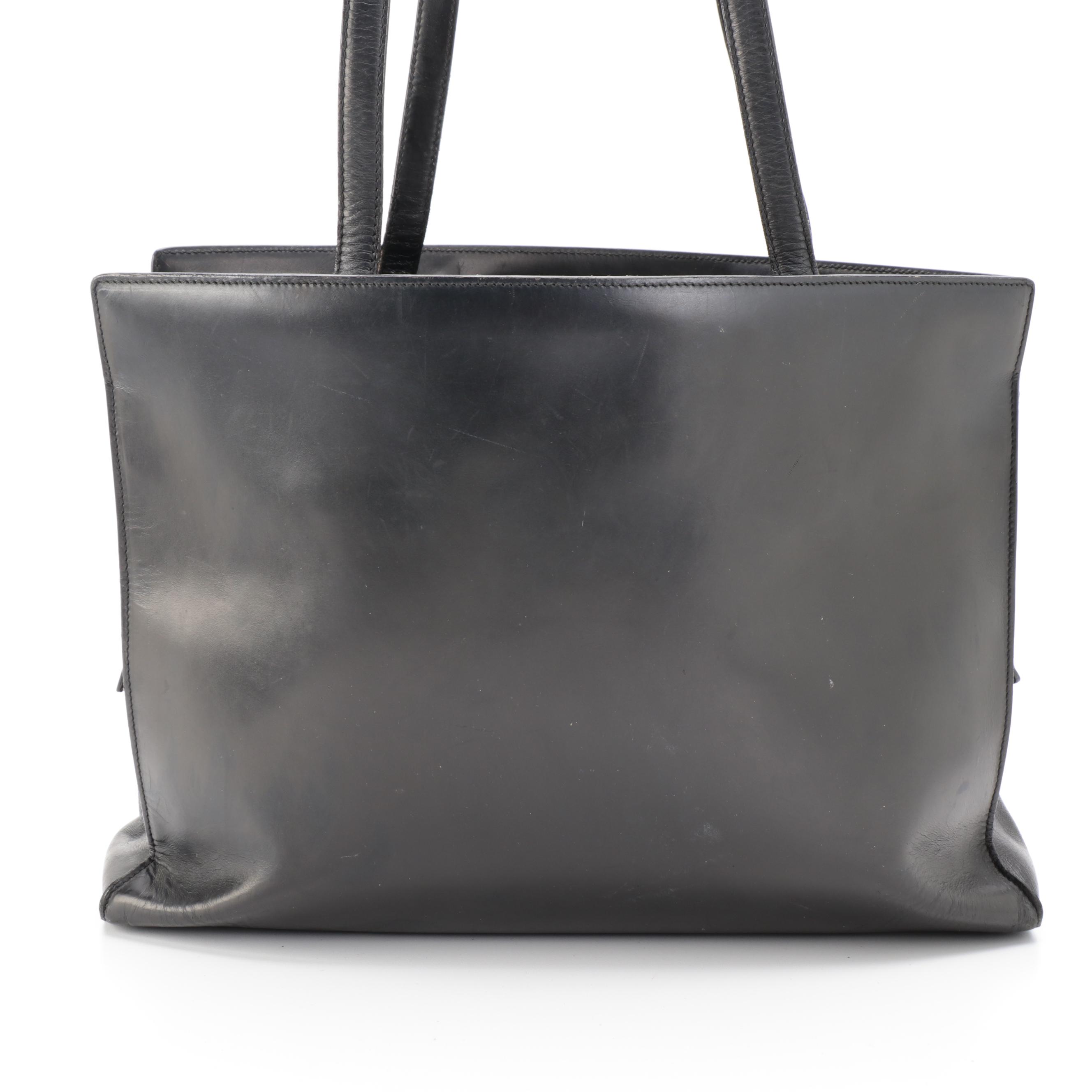 Prada Black Leather Shoulder Bag