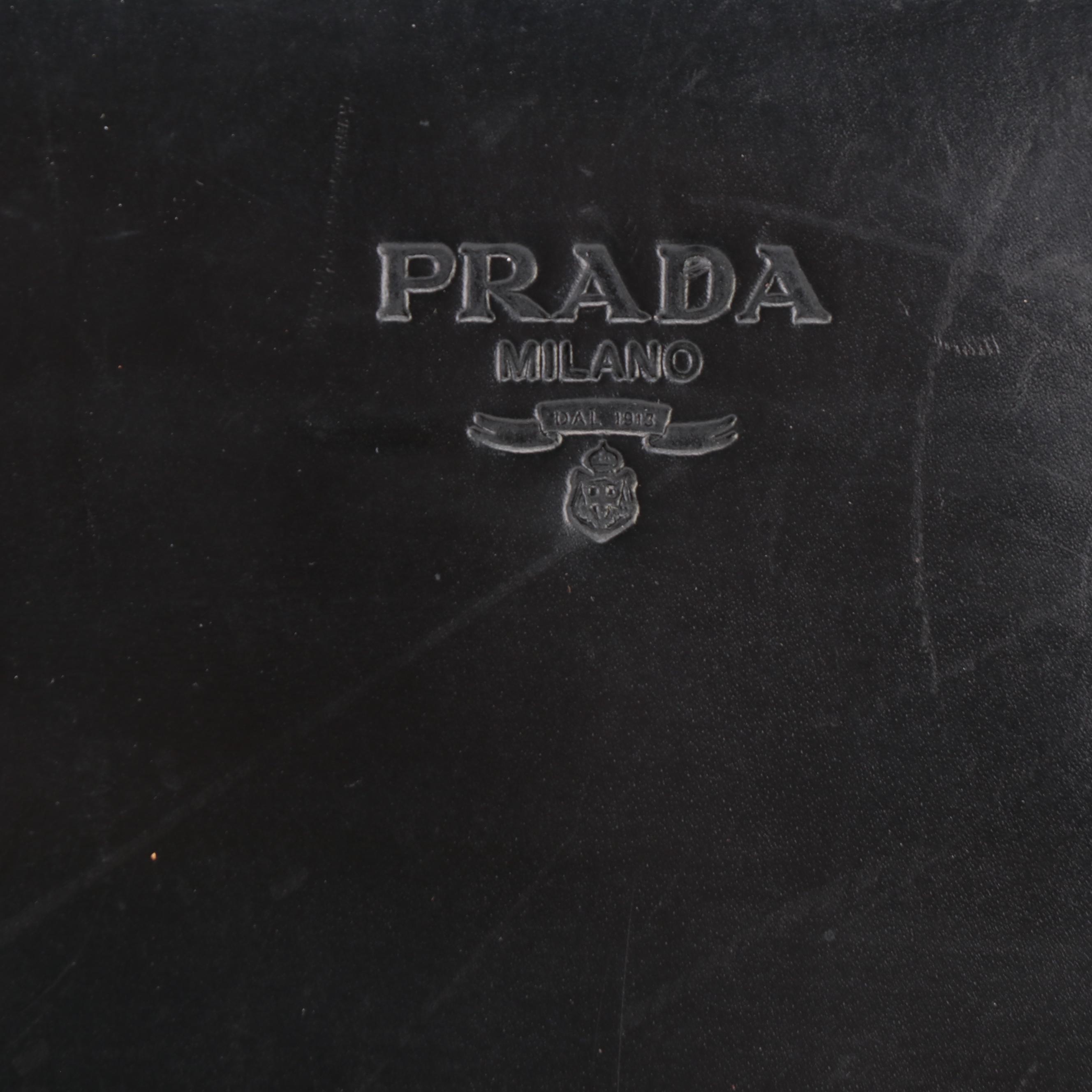 Prada Black Leather Shoulder Bag