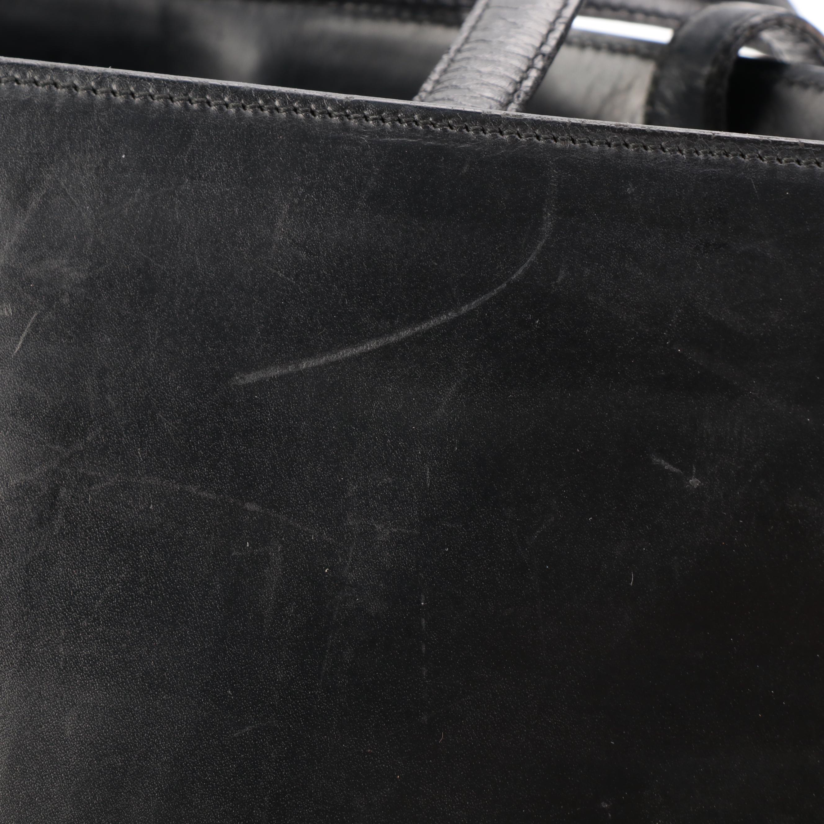 Prada Black Leather Shoulder Bag