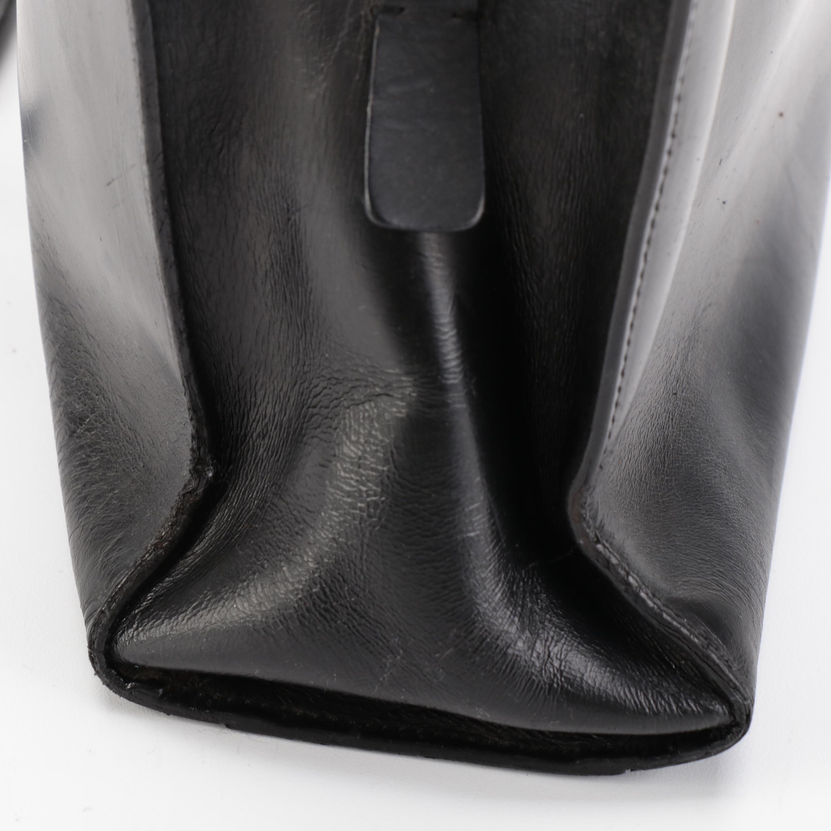 Prada Black Leather Shoulder Bag