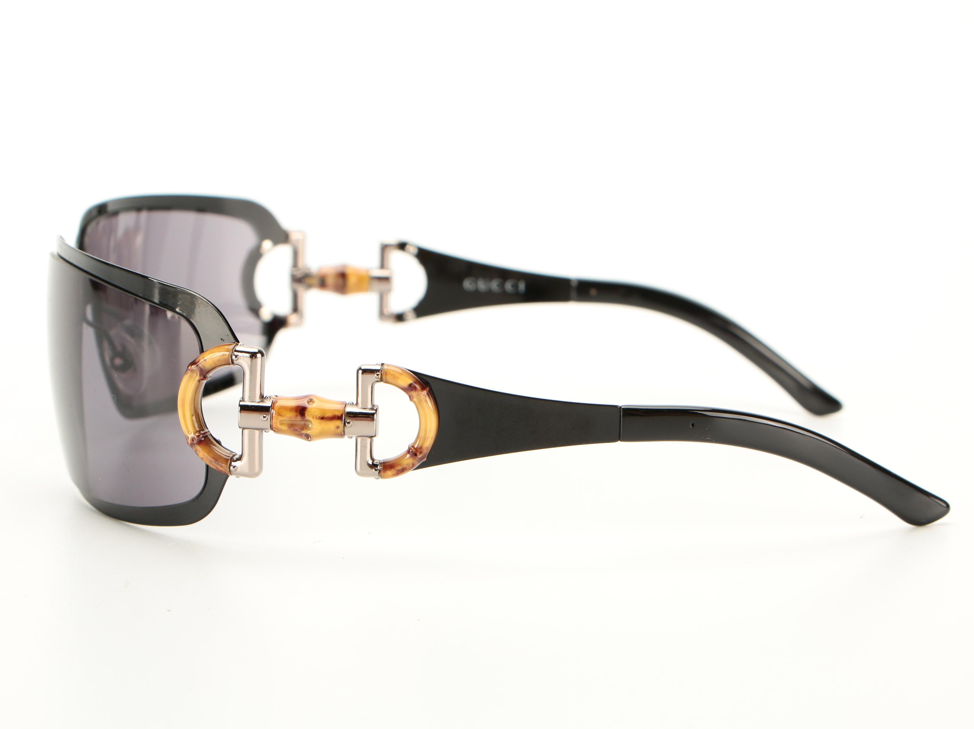 Gucci GG2796 Resin Bamboo Horsebit Sunglasses with Case