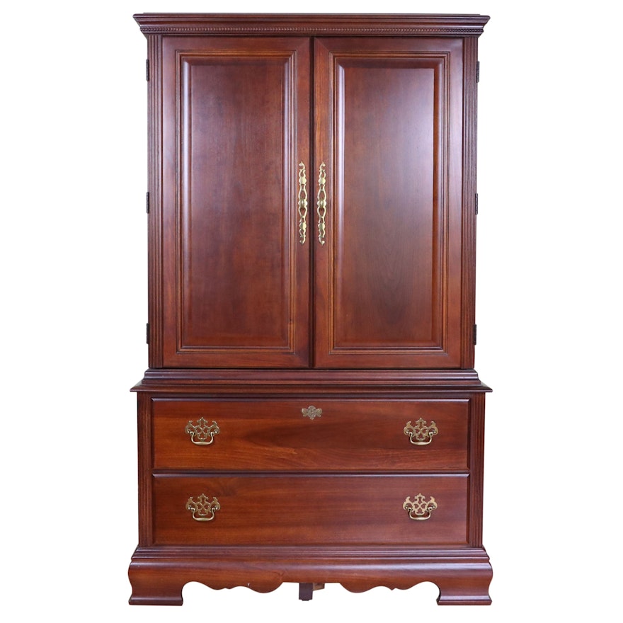 American Drew Cherry-Stained Armoire/Media Cabinet, Late 20th Century