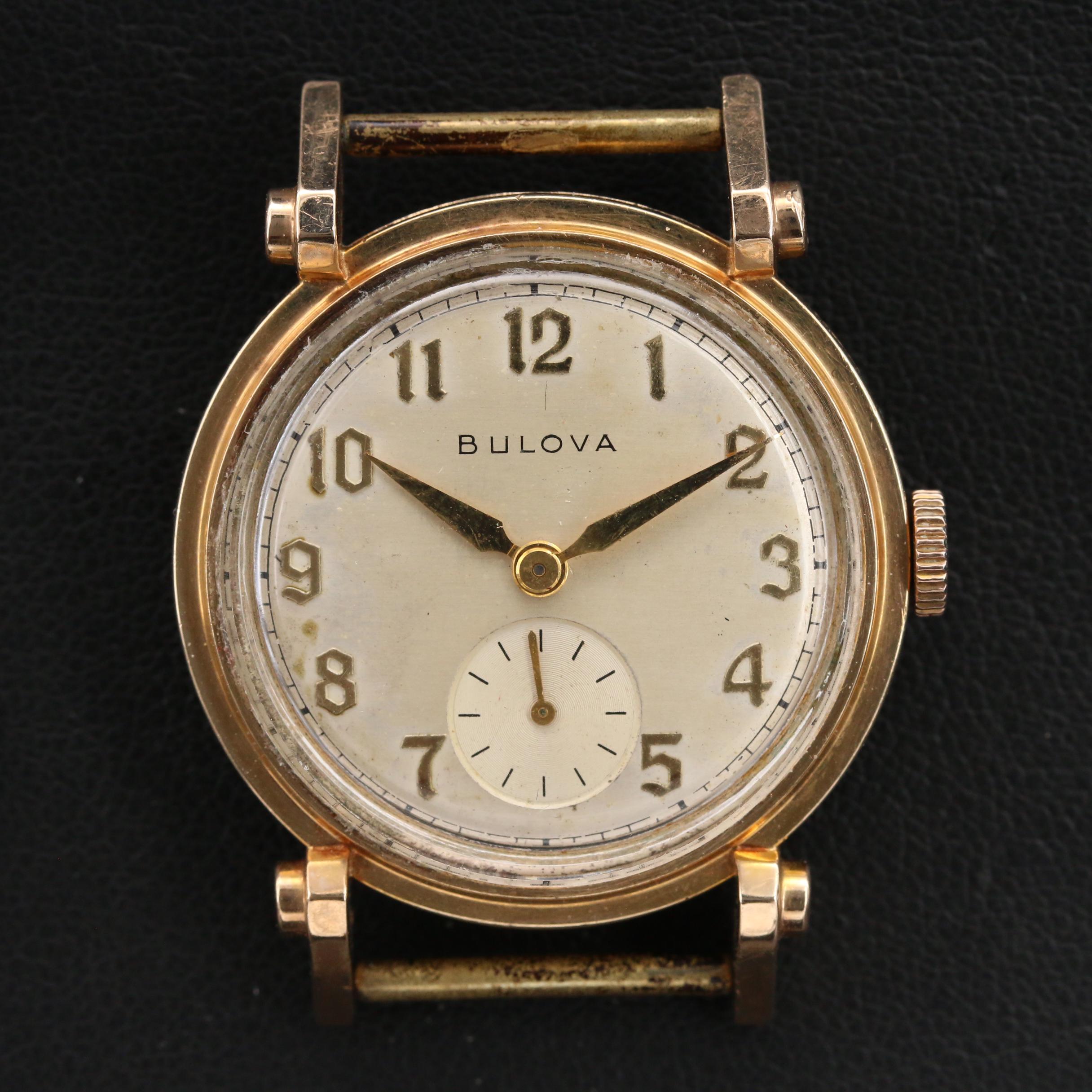 1946 Bulova His Excellency "AA" 10K Gold Filled Stem Wind Watch