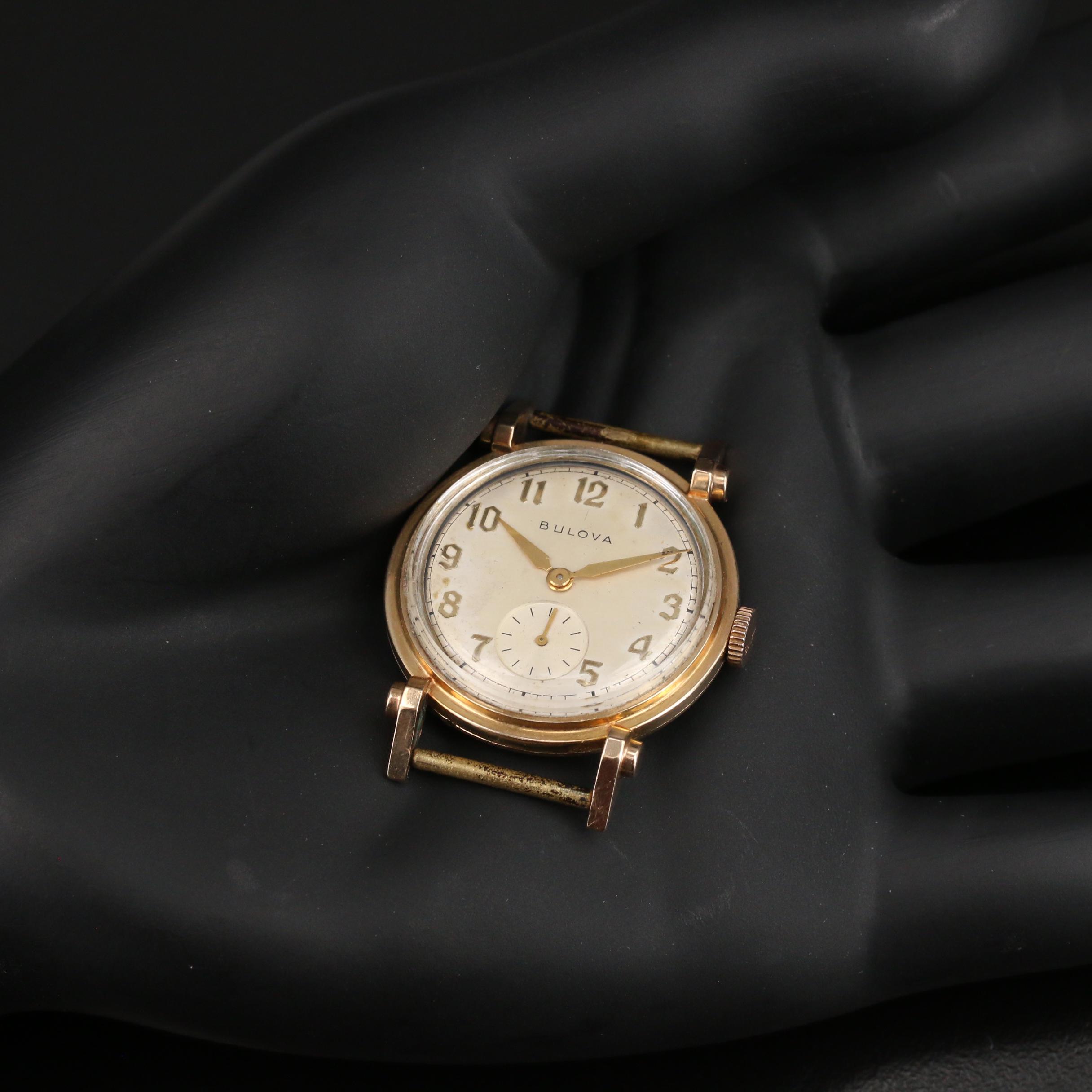 1946 Bulova His Excellency "AA" 10K Gold Filled Stem Wind Watch