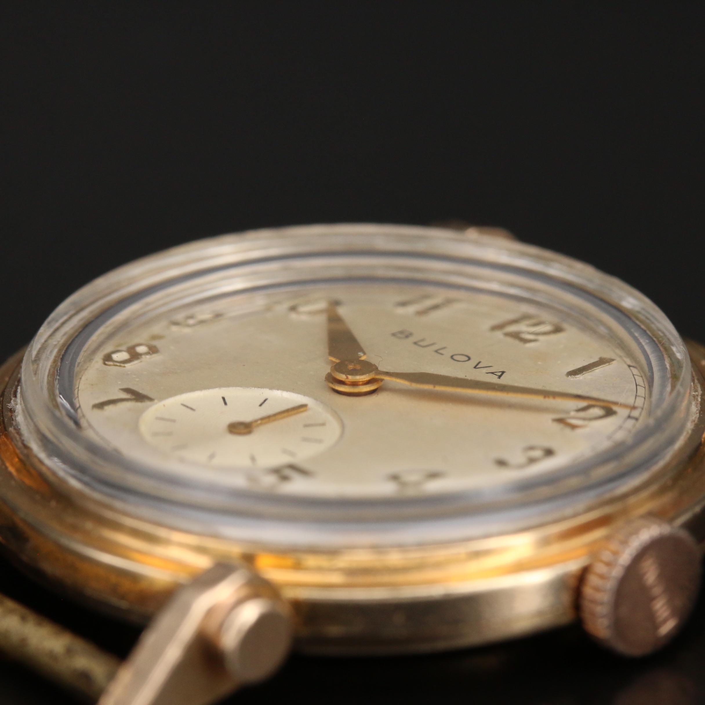 1946 Bulova His Excellency "AA" 10K Gold Filled Stem Wind Watch