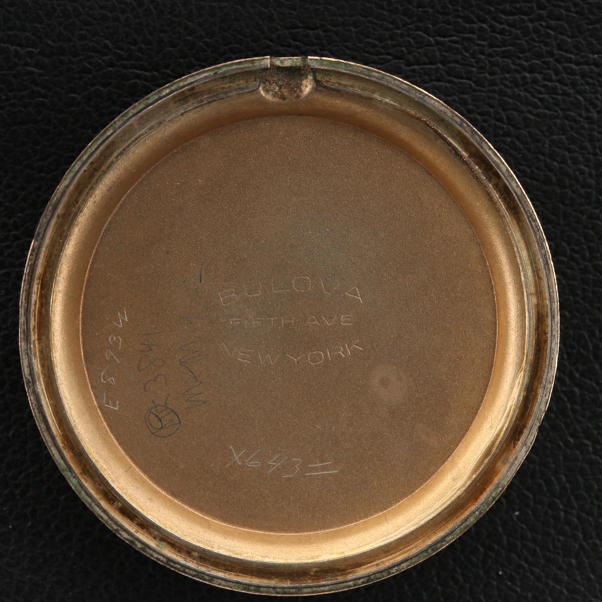 1946 Bulova His Excellency "AA" 10K Gold Filled Stem Wind Watch