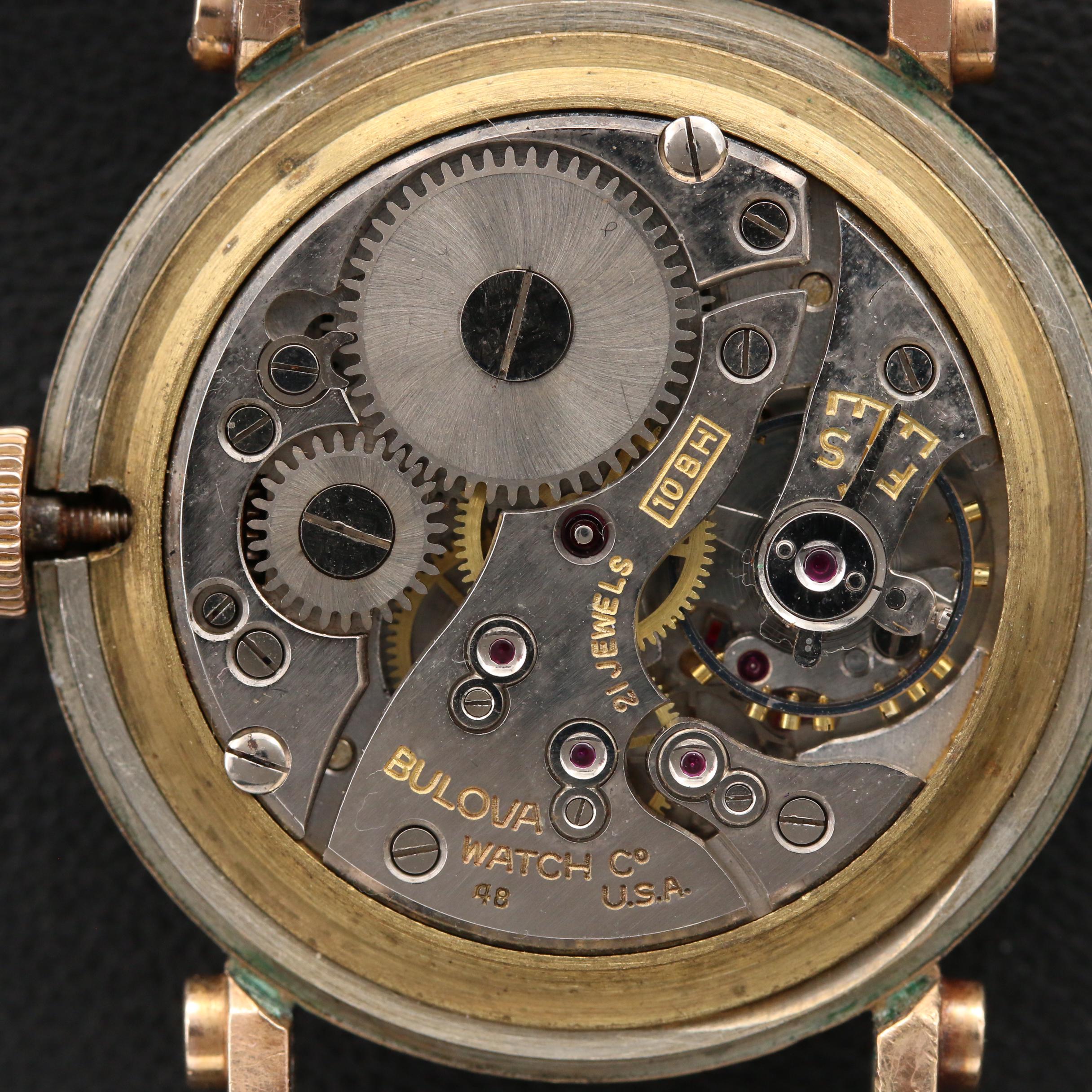 1946 Bulova His Excellency "AA" 10K Gold Filled Stem Wind Watch