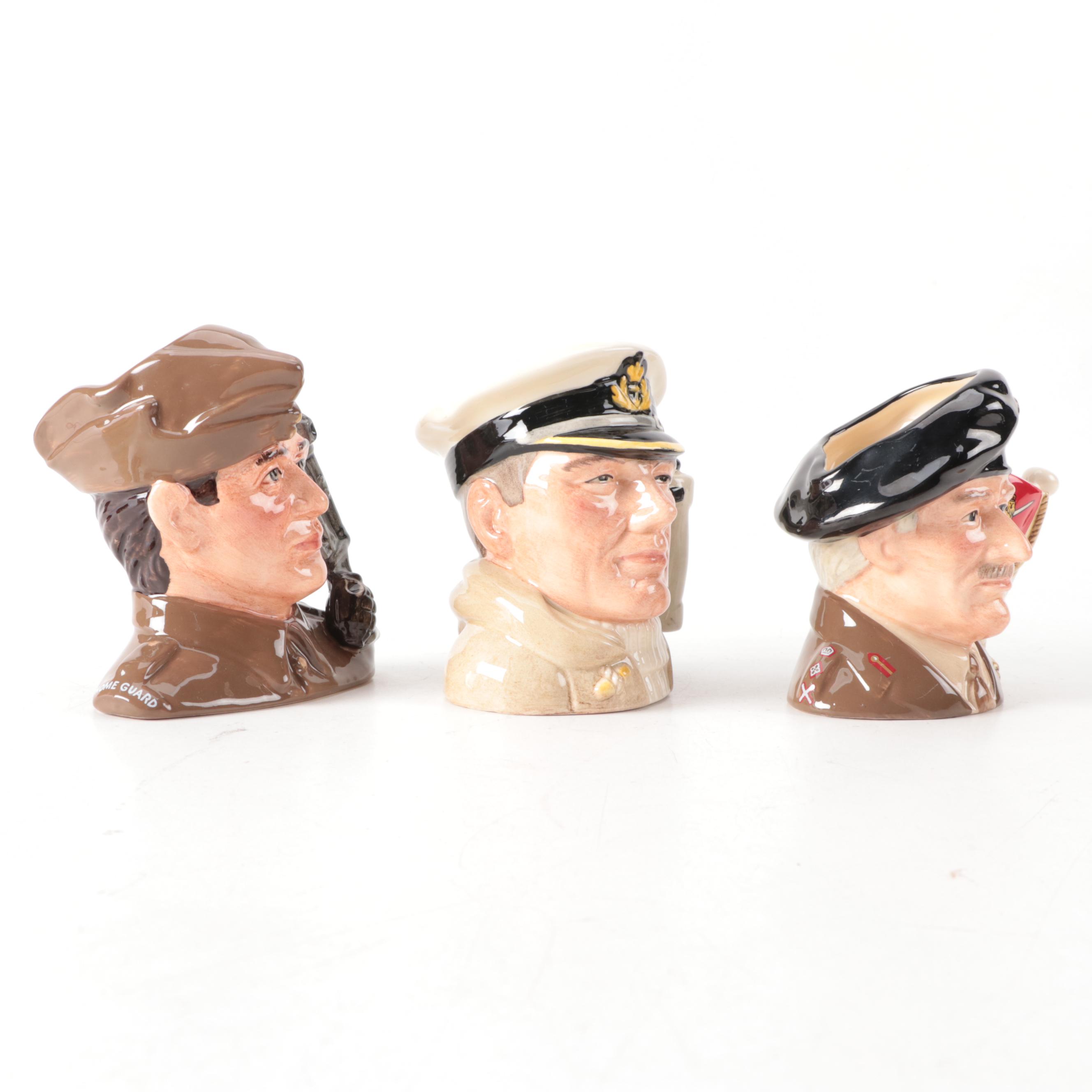 Royal Doulton "The Airman", "The Soldier" and Other Character Jugs