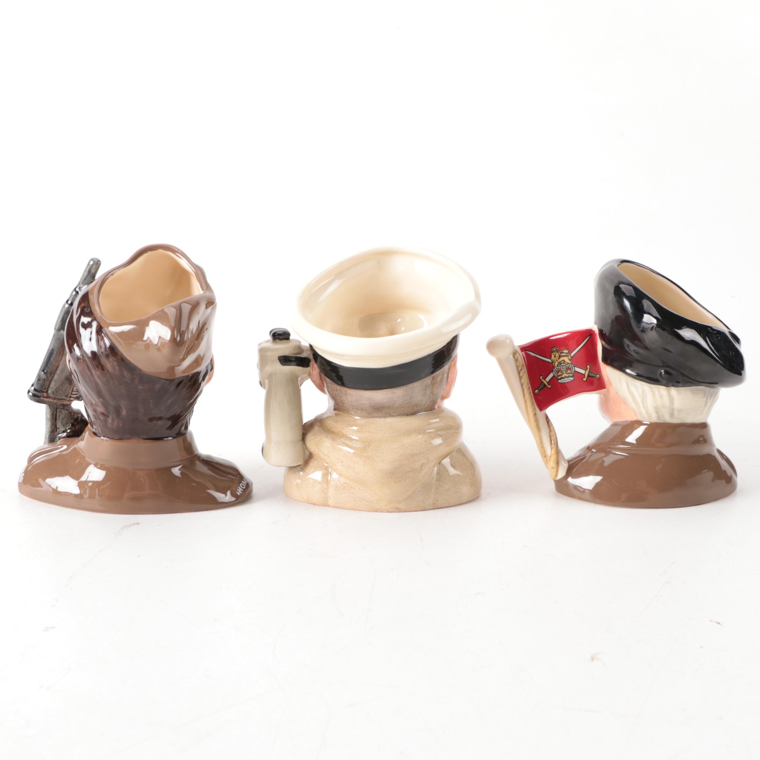 Royal Doulton "The Airman", "The Soldier" and Other Character Jugs