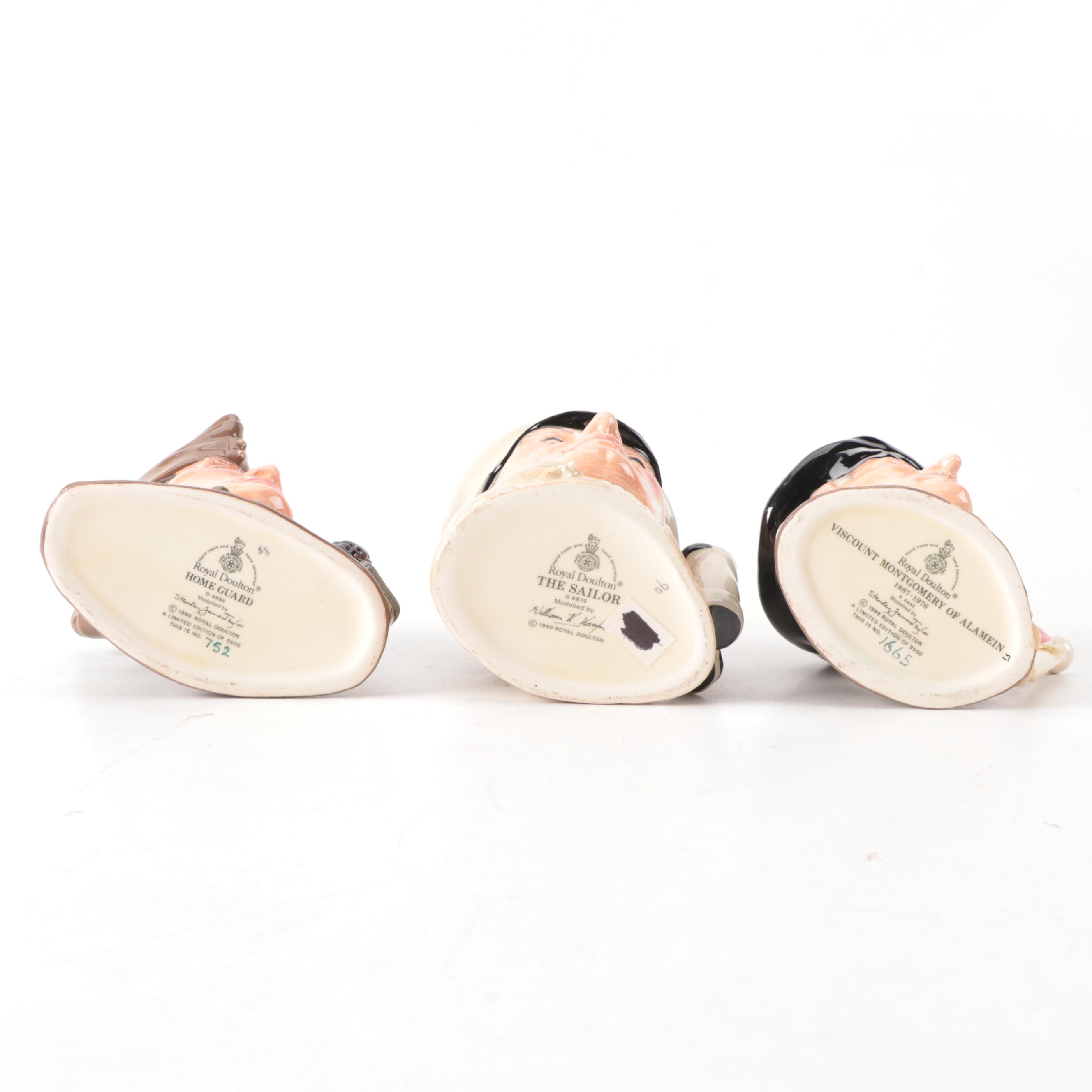 Royal Doulton "The Airman", "The Soldier" and Other Character Jugs