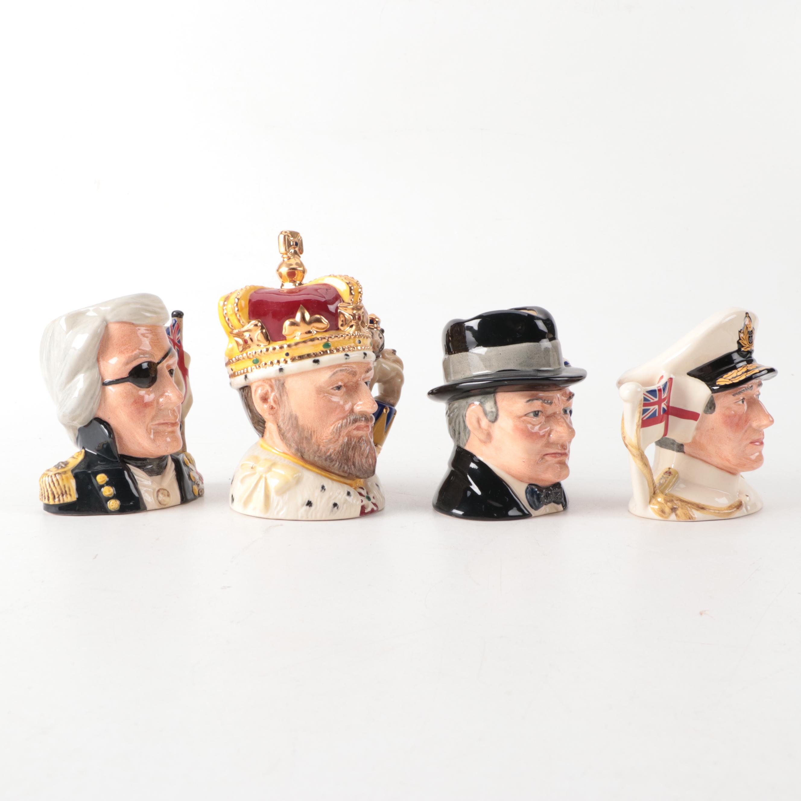 Royal Doulton "The Airman", "The Soldier" and Other Character Jugs