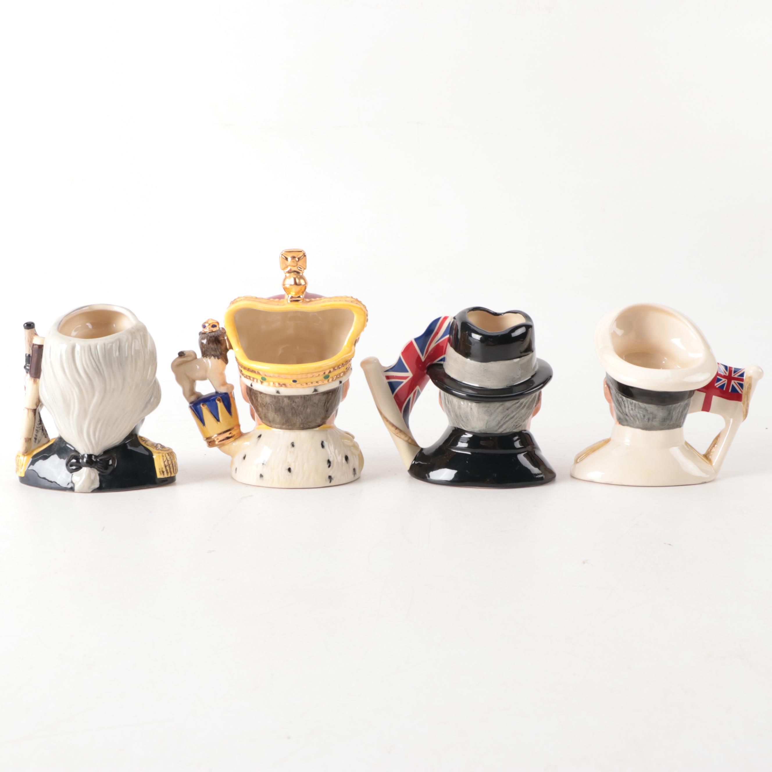 Royal Doulton "The Airman", "The Soldier" and Other Character Jugs