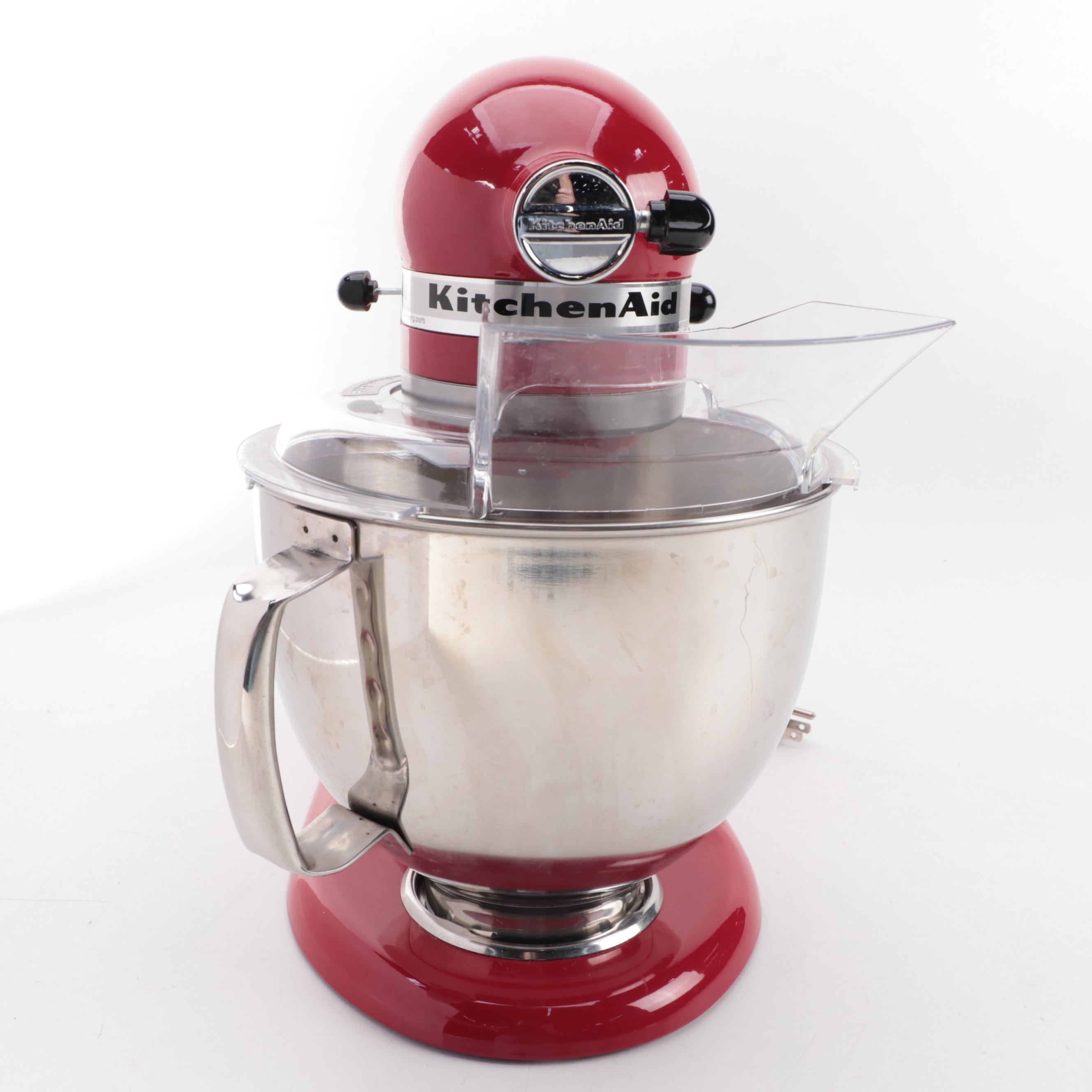 Kitchen Aid K45 Series Red Tilt Head Stand Mixer with Accessories