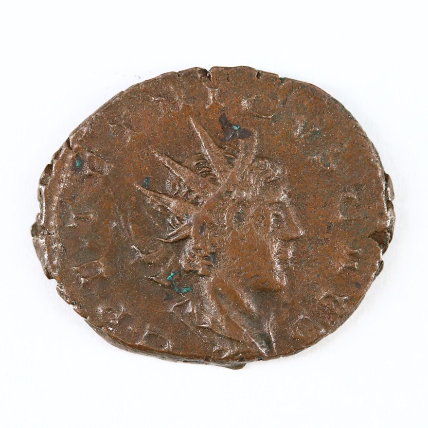 Ancient Roman Imperial AE Antoninianus of Tetricus II, ca. 273 AD