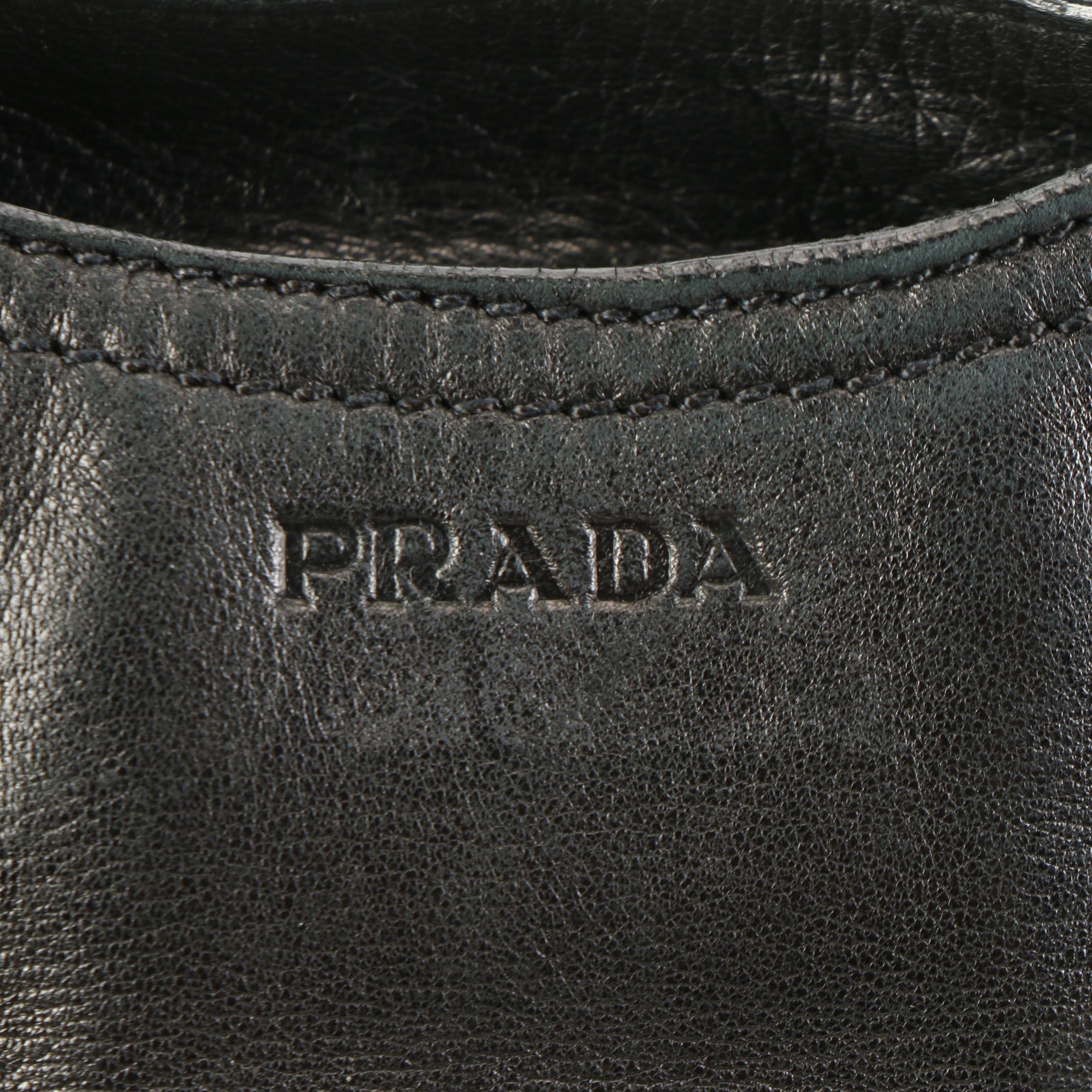 Prada Black Leather Shoulder Bag