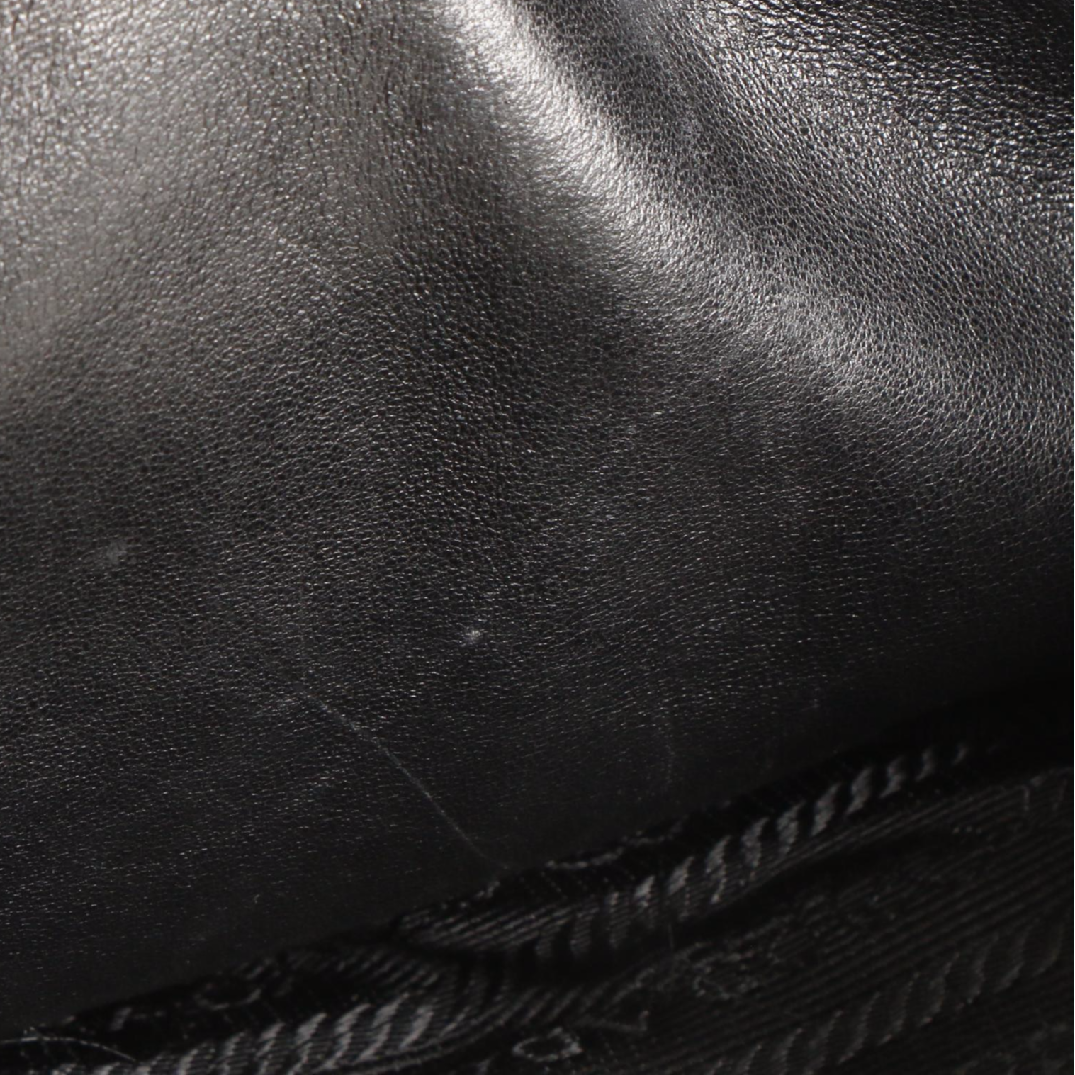 Prada Black Leather Shoulder Bag