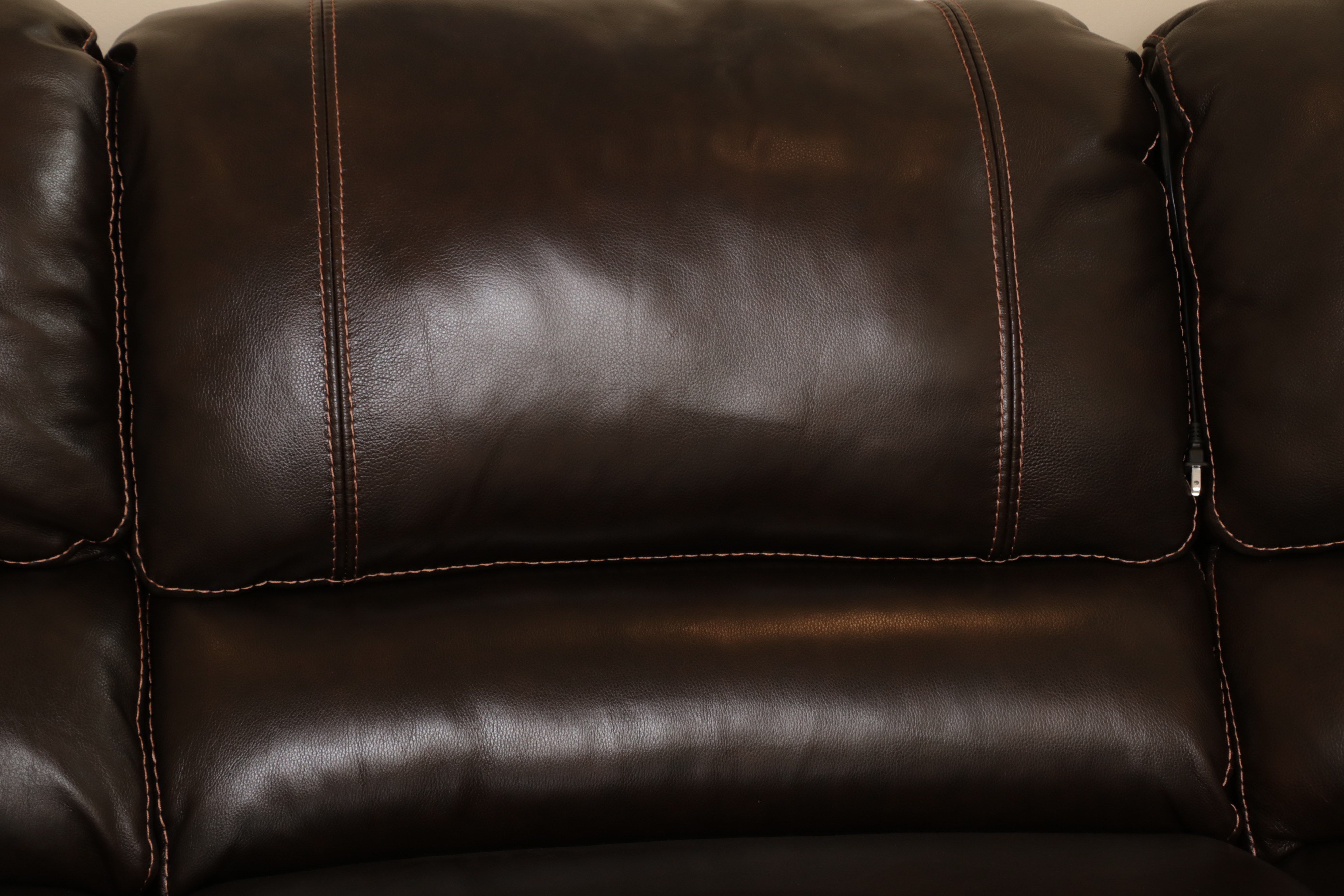 Cheers Six-Piece Faux Leather Power Reclining Sectional Sofa