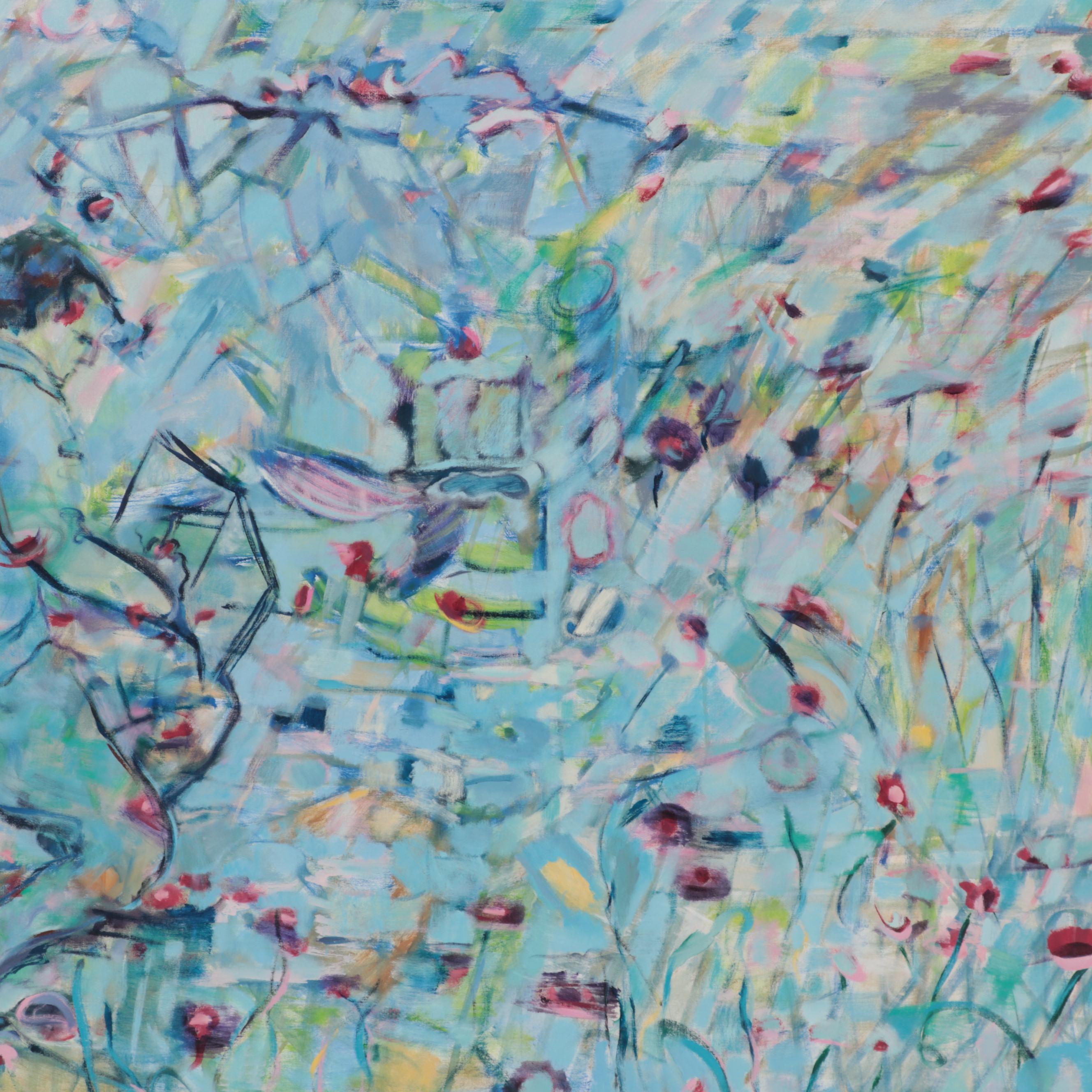 Ronald D. Newman Monumental Abstract Oil Painting