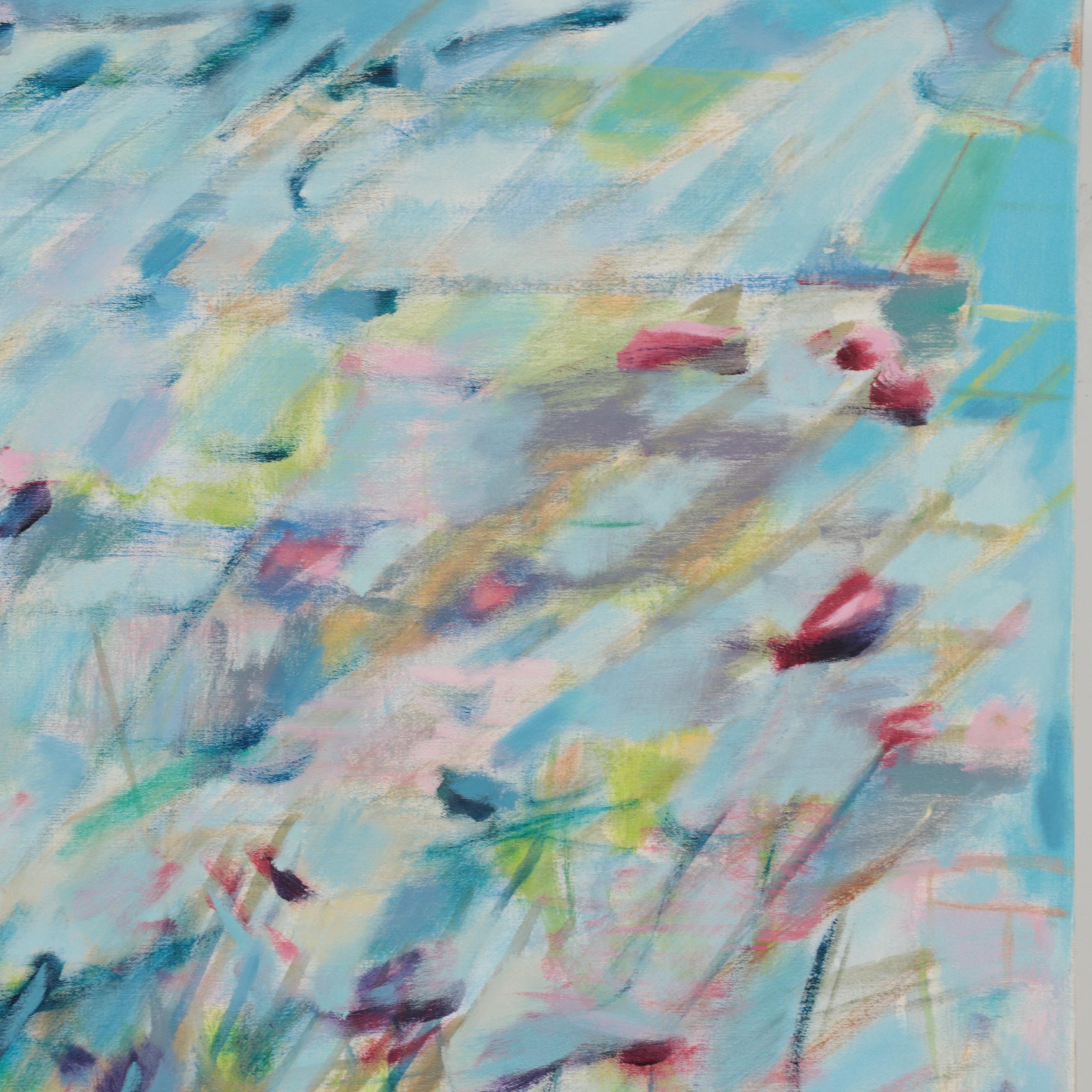 Ronald D. Newman Monumental Abstract Oil Painting