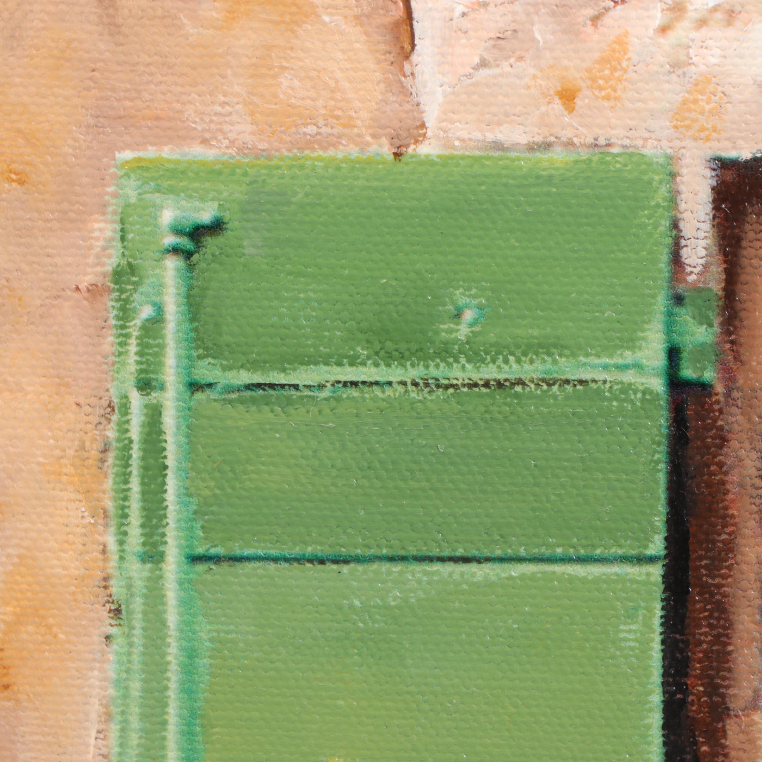 C.E. "Buzz" Dolsberry Oil Painting of Windowsill Flowers, 2005