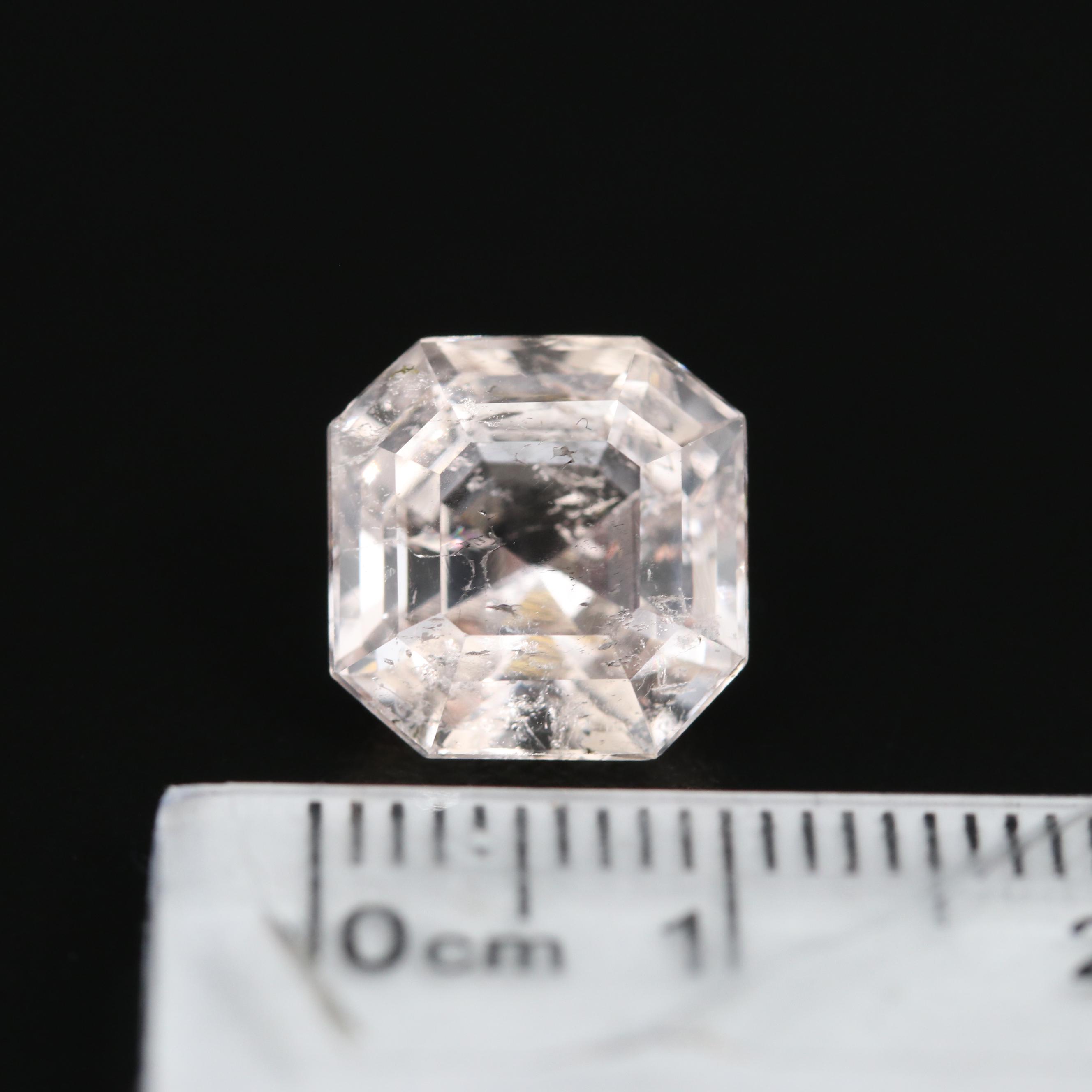 Loose 5.64 CT Octagonal Faceted Morganite