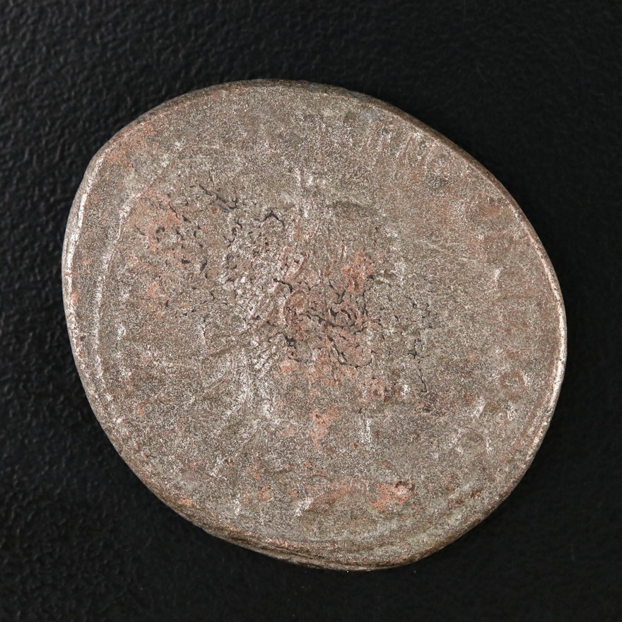 Ancient Roman AE Tetradrachm of Trajan Decius, 249–251 AD