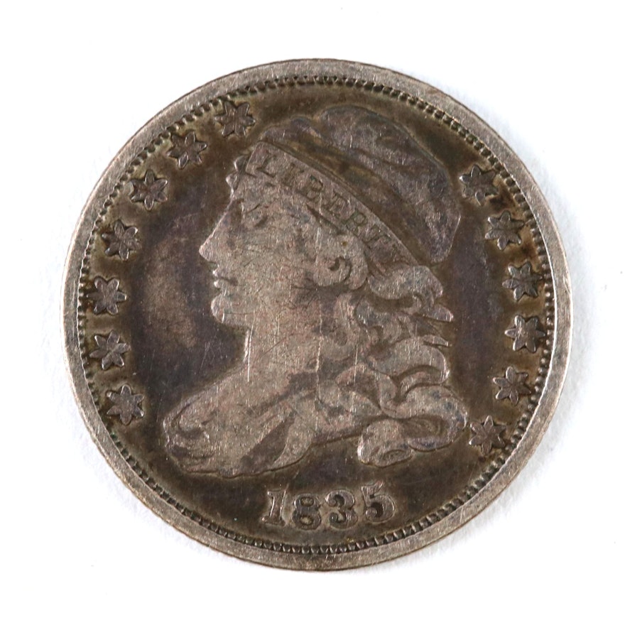 1835 Capped Bust Silver Dime