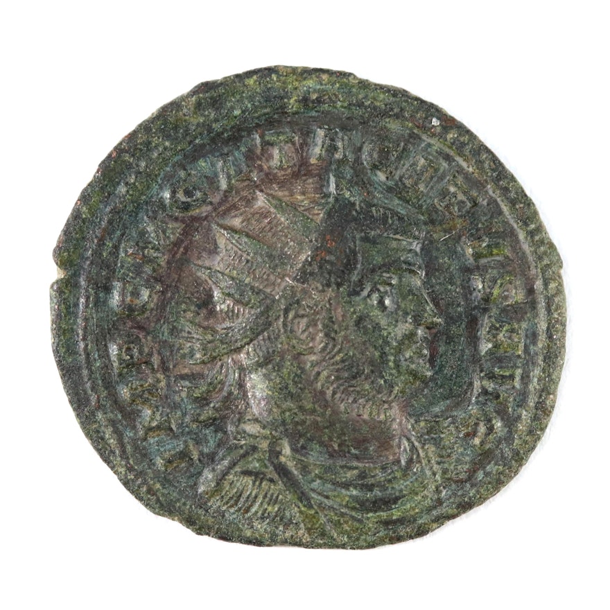Ancient Roman Imperial AE Antoninianus Coin of Tacitus, ca. 275 AD