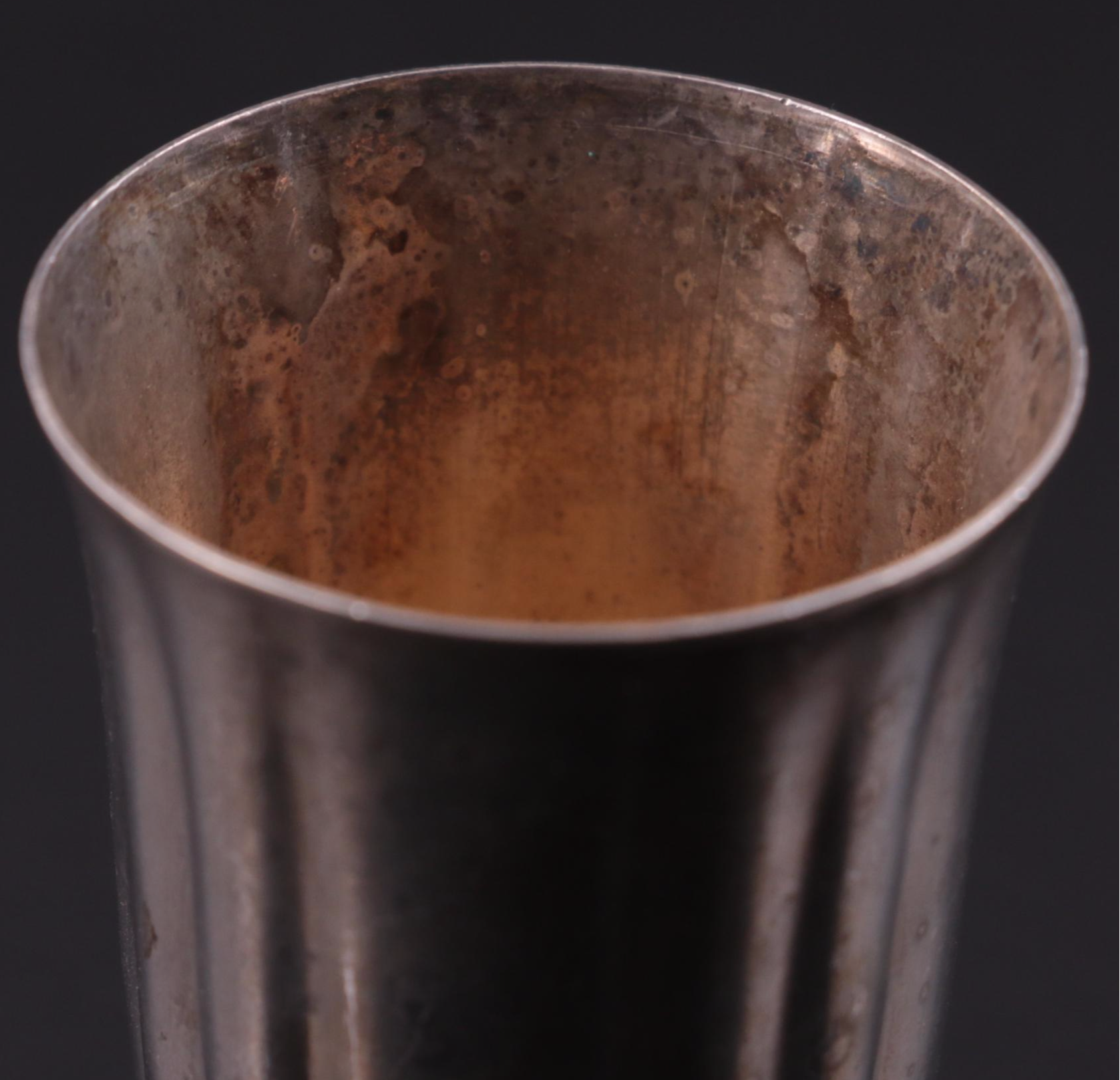 C.G. Hallberg Silver Plate Cordial Glasses, Early to Mid 20th Century