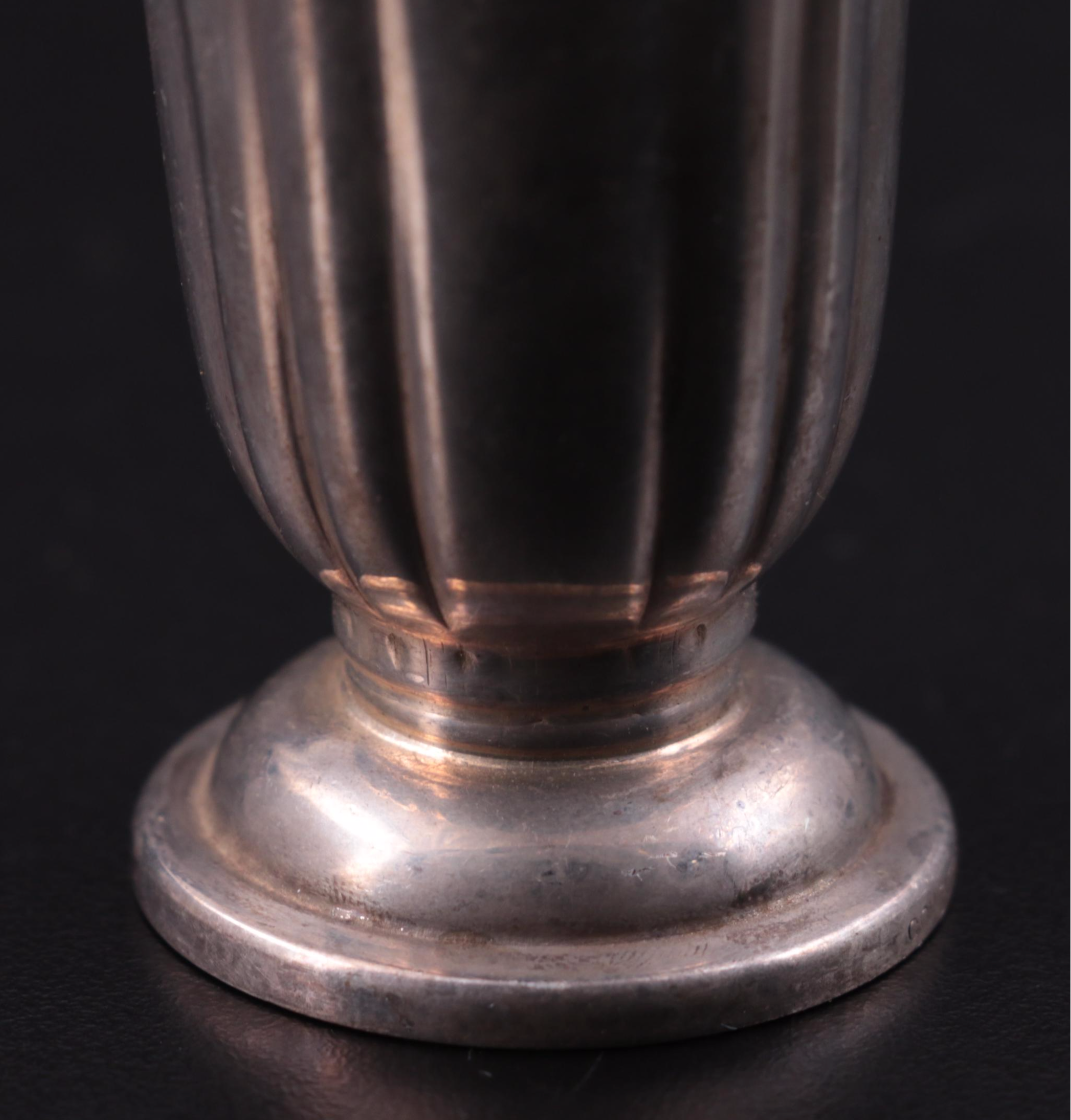 C.G. Hallberg Silver Plate Cordial Glasses, Early to Mid 20th Century