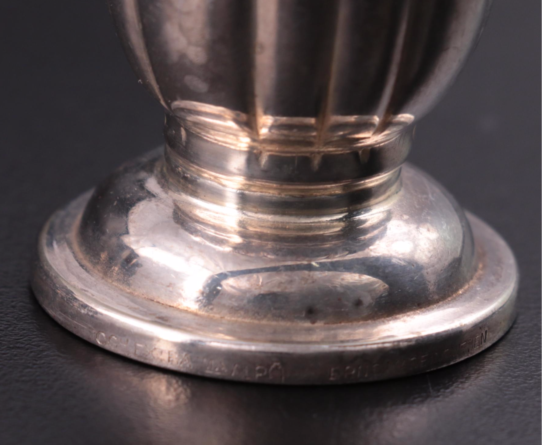 C.G. Hallberg Silver Plate Cordial Glasses, Early to Mid 20th Century