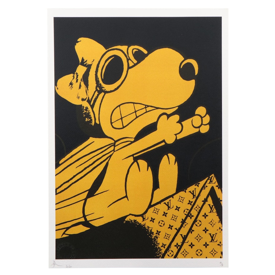 Death NYC Pop Art Graphic Print of Snoopy, 2020