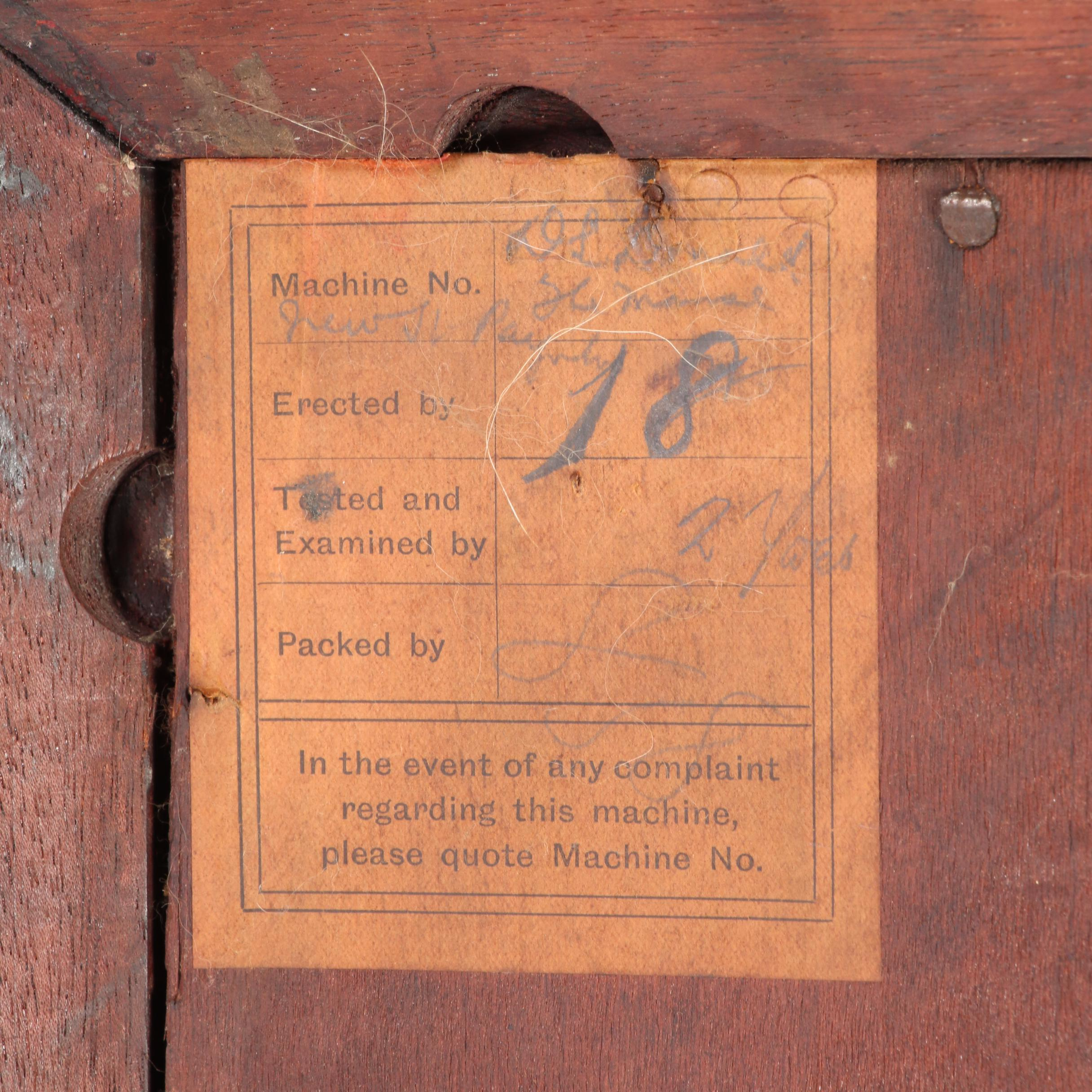 Gramophone Intermediate Monarch Wind Up 78 Record Player with Horn, ca 1908