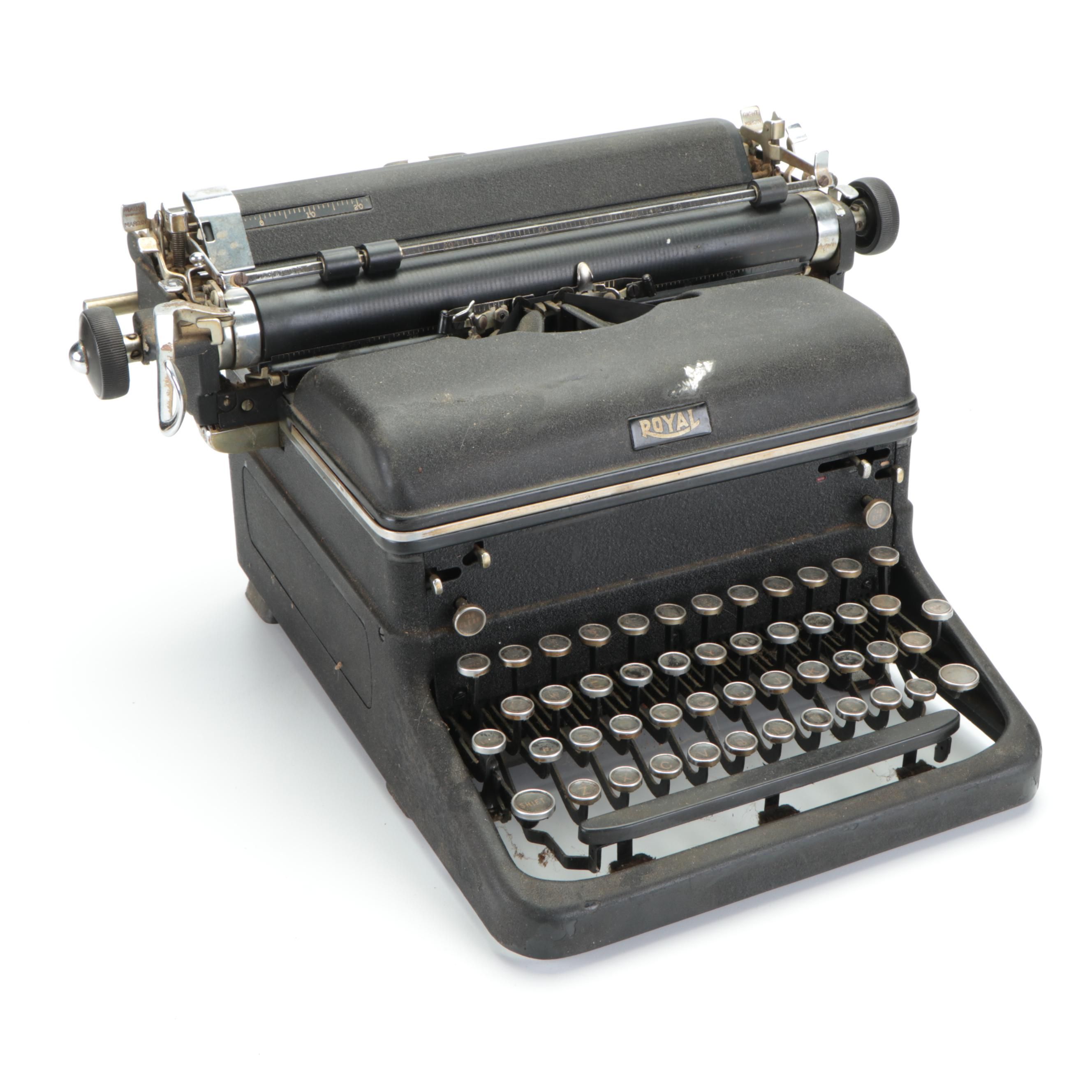 Royal KMM Magic Margin Typewriter, 1939-1940