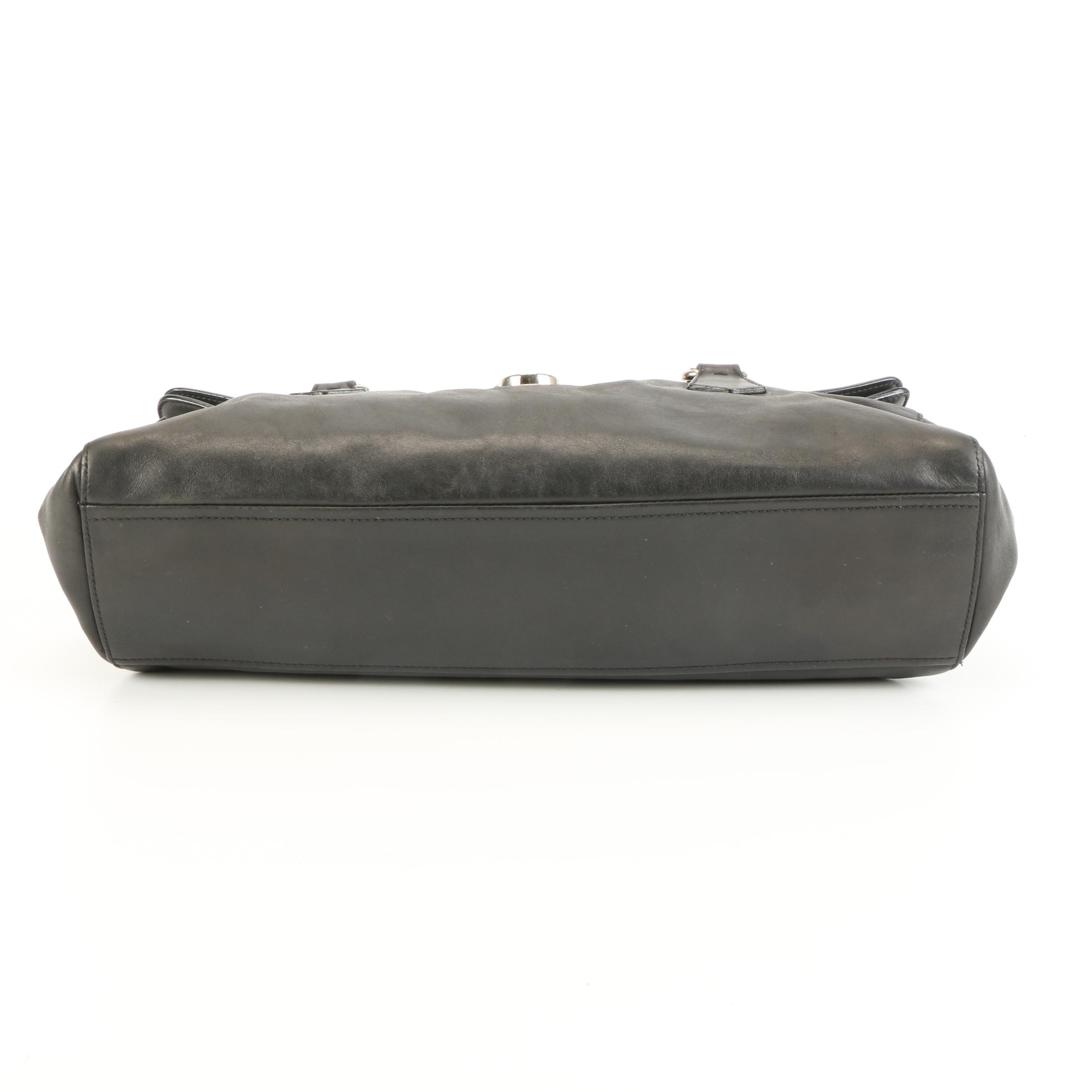 Prada Black Leather Shoulder Bag