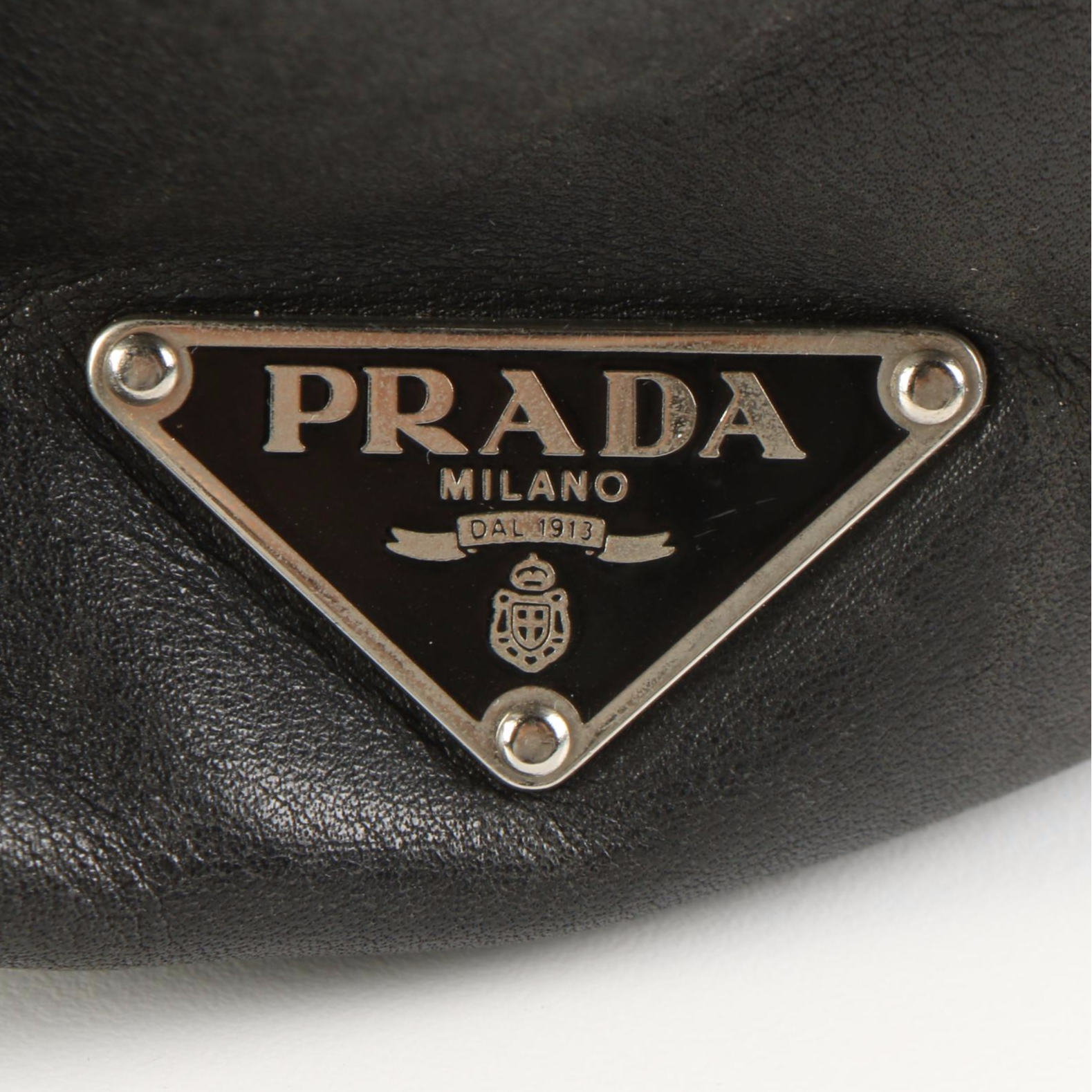 Prada Black Leather Shoulder Bag