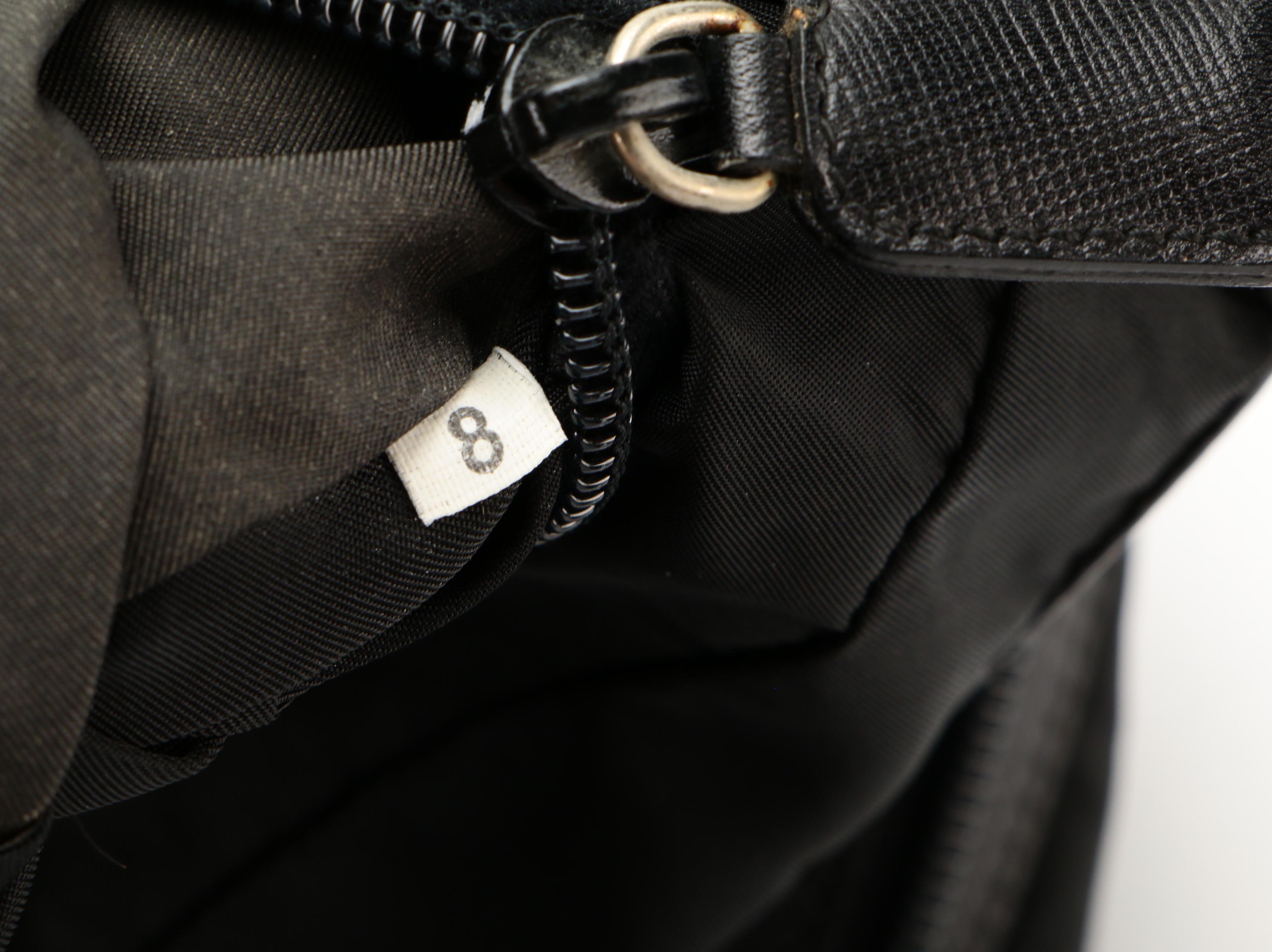 Prada Double Zip Toiletry Pouch in Nylon with Saffiano Leather Trim