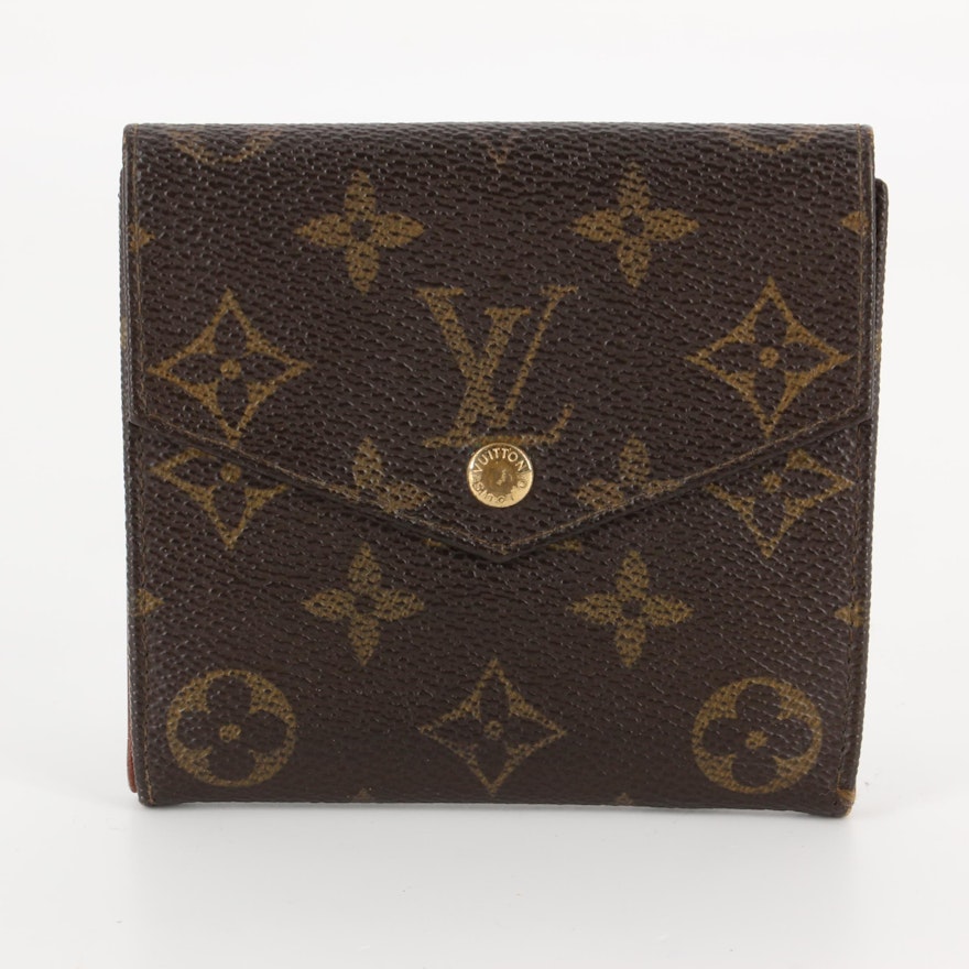 Louis Vuitton Porte Monnaie Billets Cartes Credit in Monogram Canvas