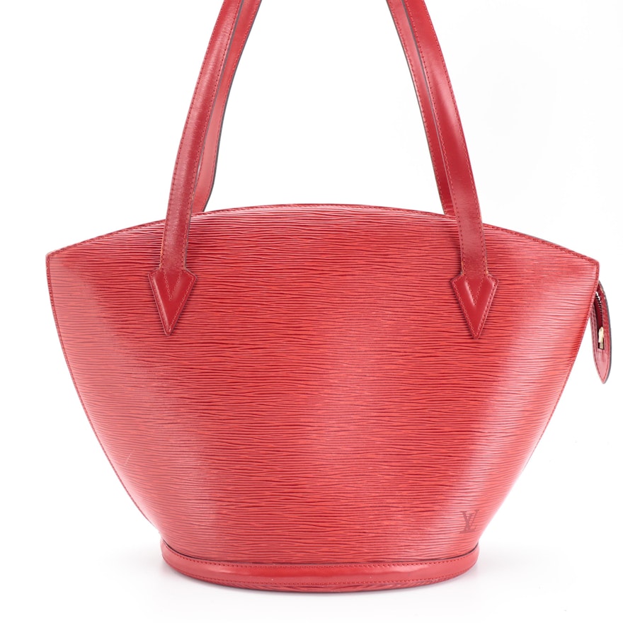 Louis Vuitton Saint Jacques GM Shoulder Bag in Castilian Red Epi Leather