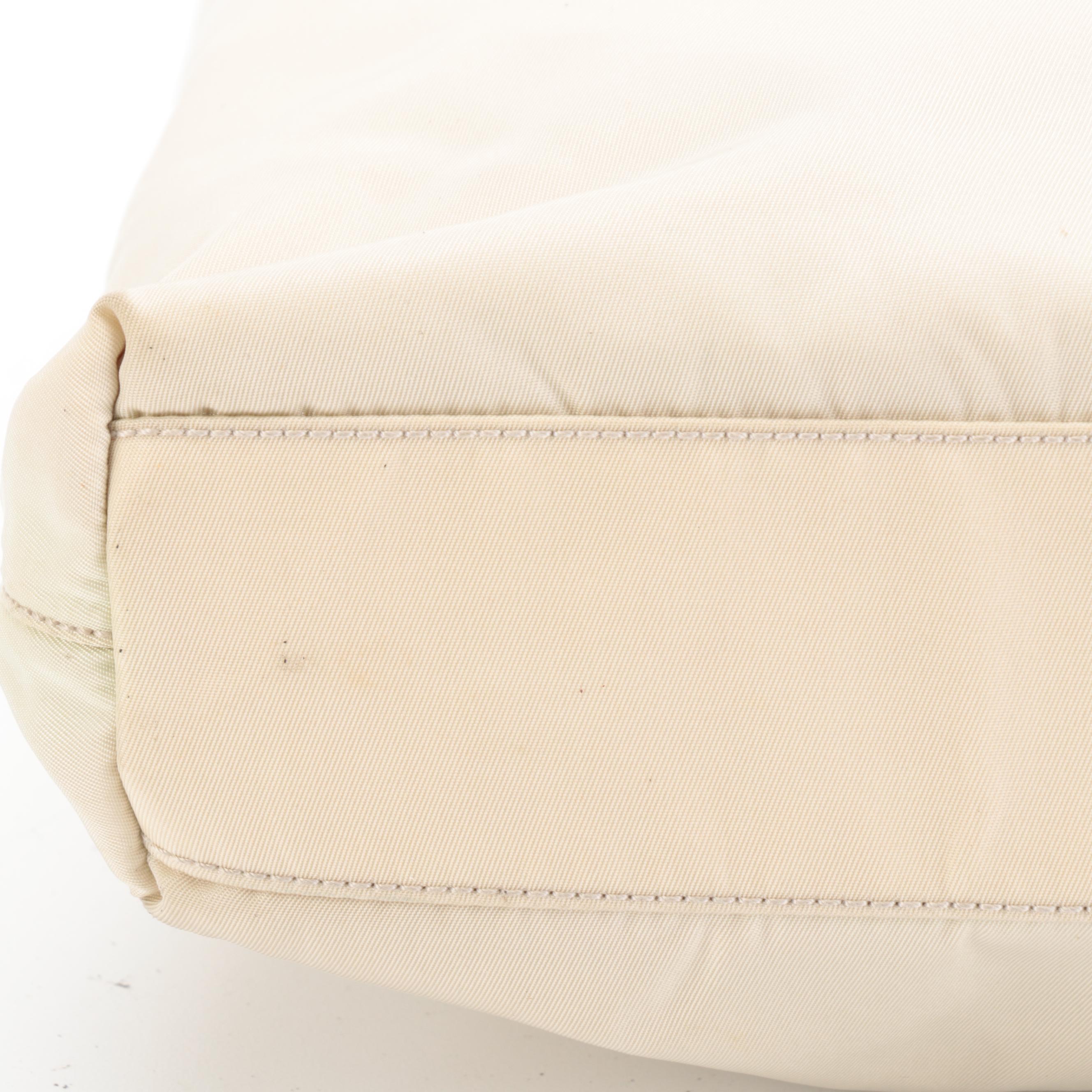 Prada Light Beige Nylon Handbag