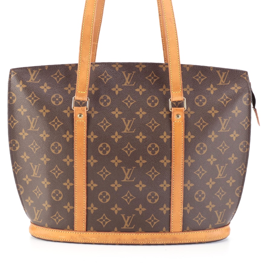 Louis Vuitton Babylone Tote Bag in Monogram Canvas and Vachetta Leather