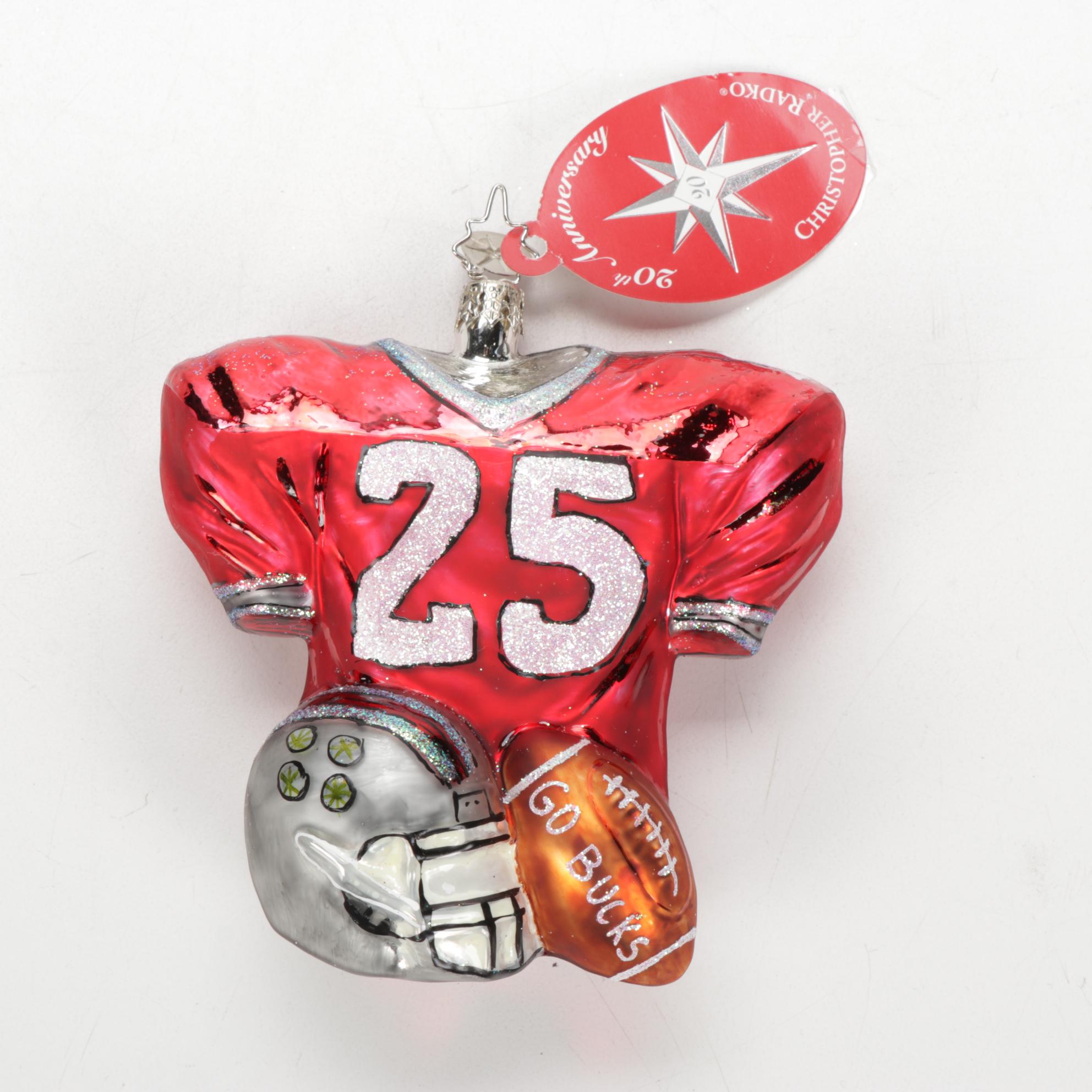 Christopher Radko Ohio State University Ornaments