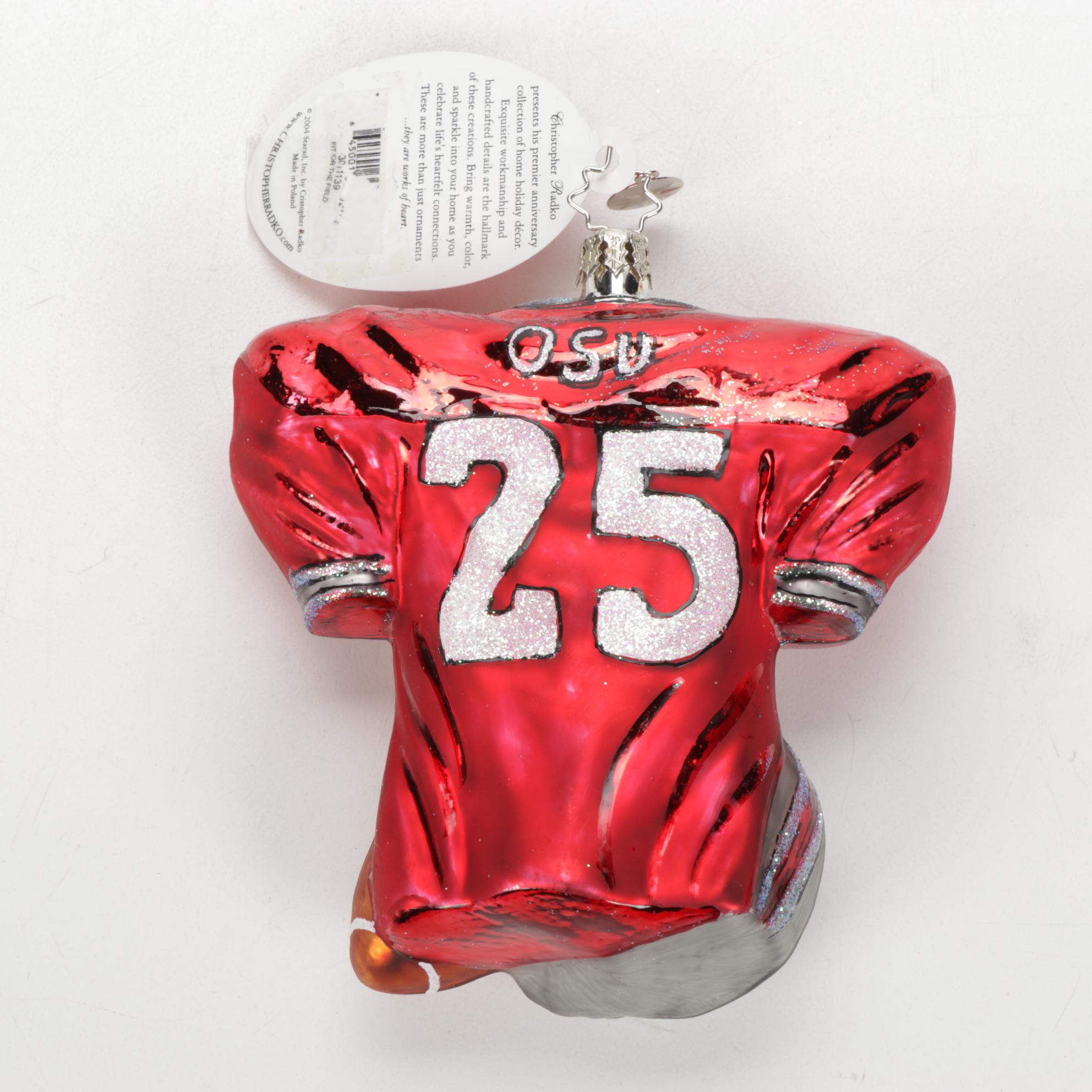 Christopher Radko Ohio State University Ornaments