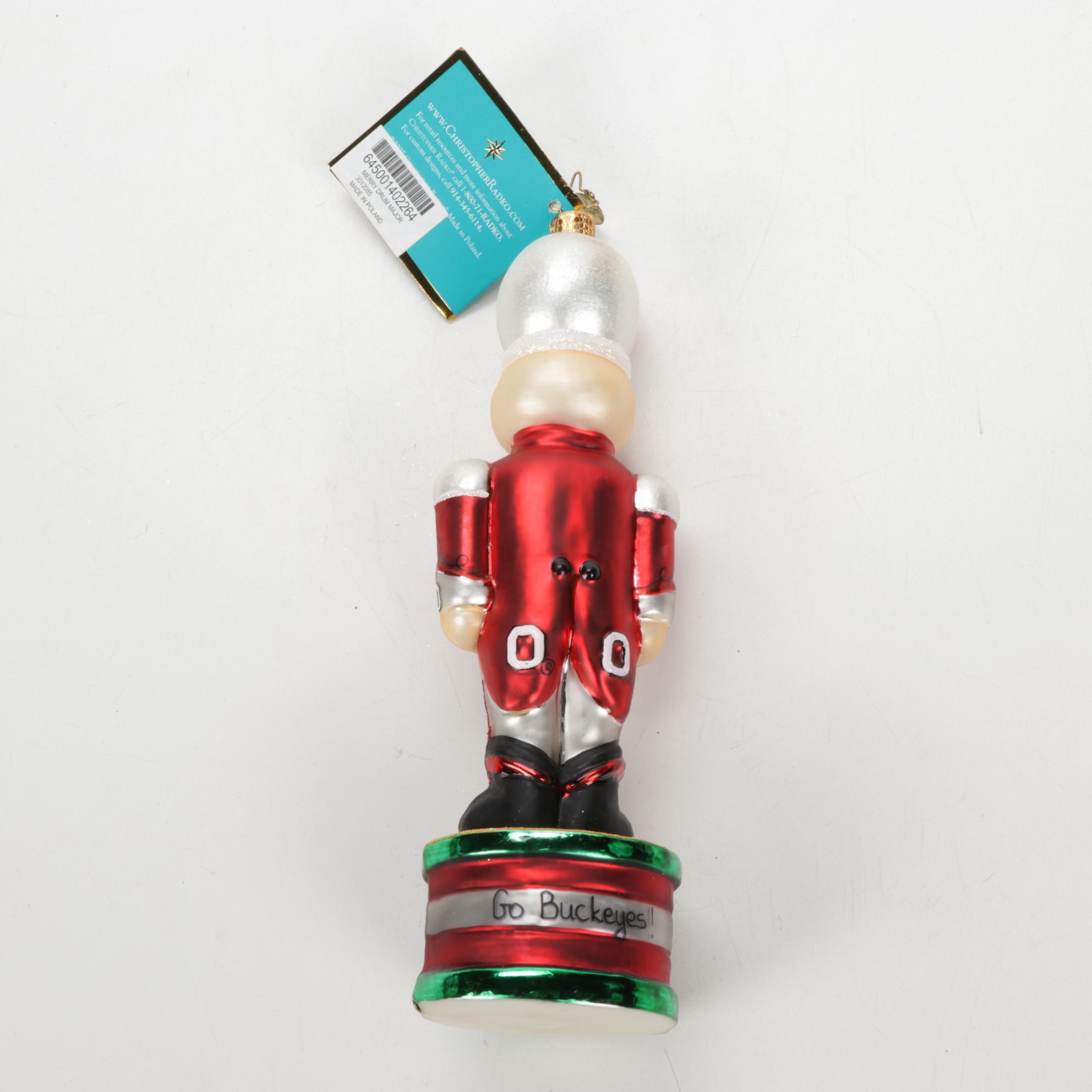Christopher Radko Ohio State University Ornaments