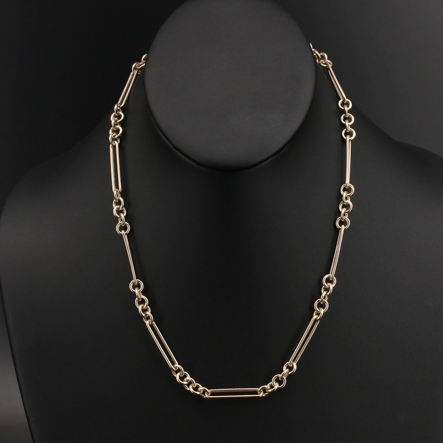 Italian 14K Figaro Chain