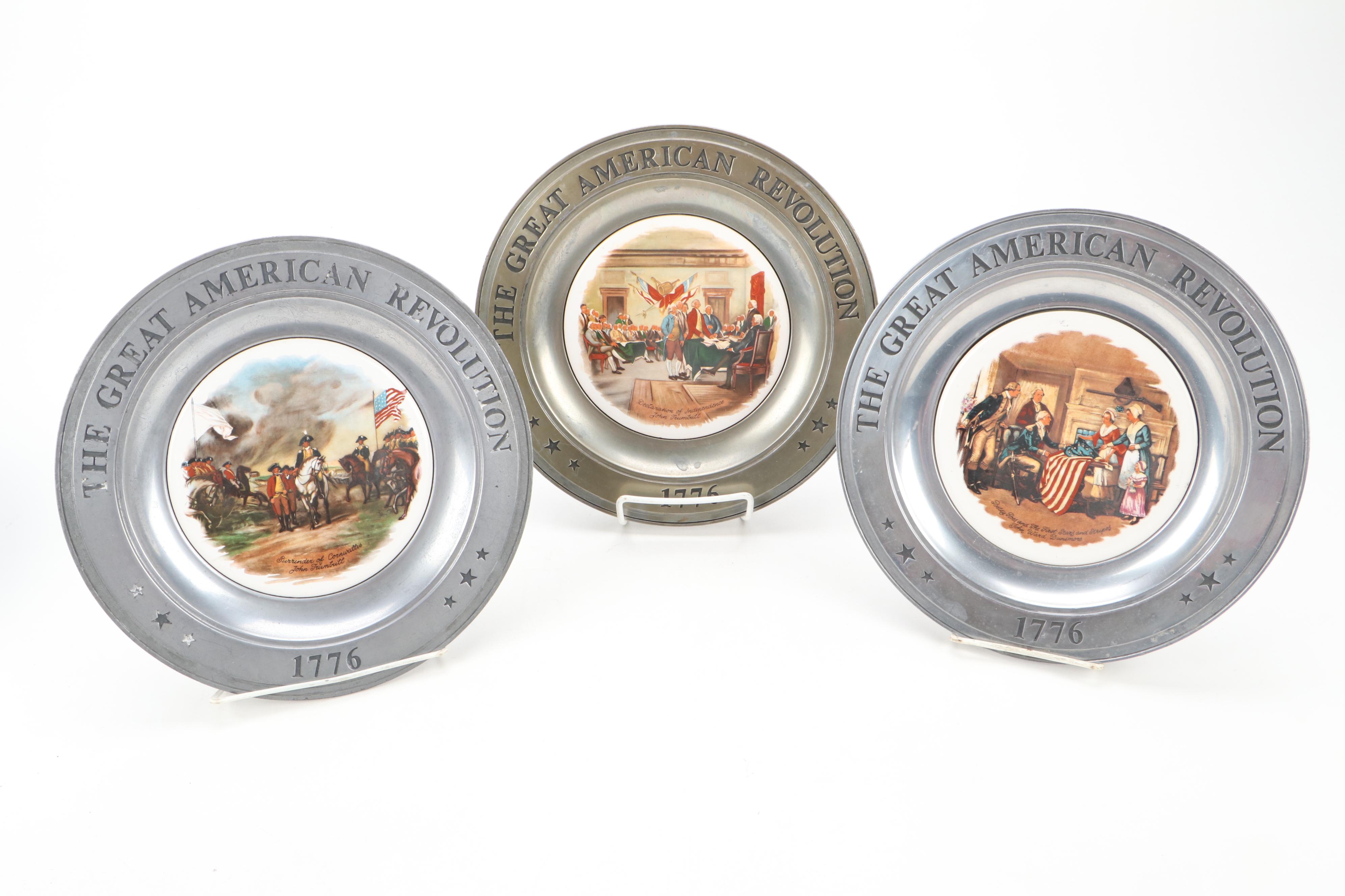 Wilton-Columbia and Other Pewter Collector Plates